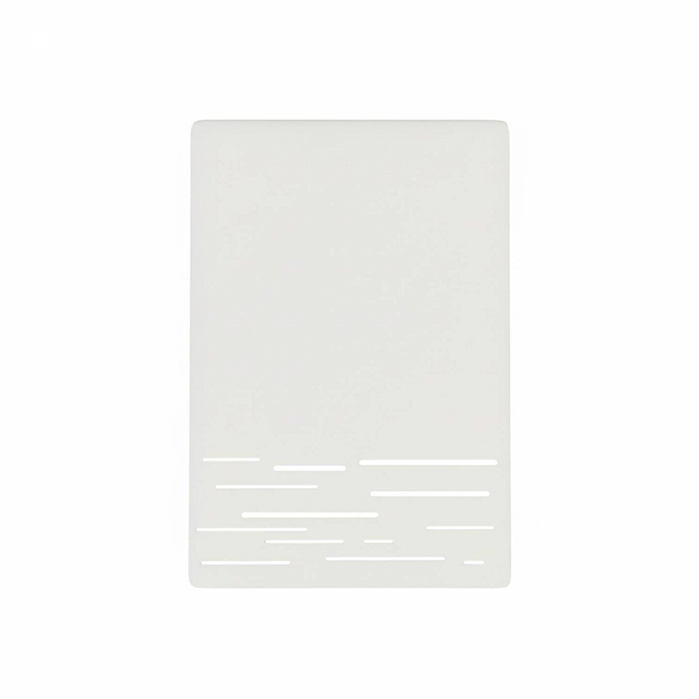 LED Wandlampe außen IP44 15 cm 6 W 700 lm Alu Glas Notizblock, Notizbuch, weißer Block, Kartenblock, Pappe