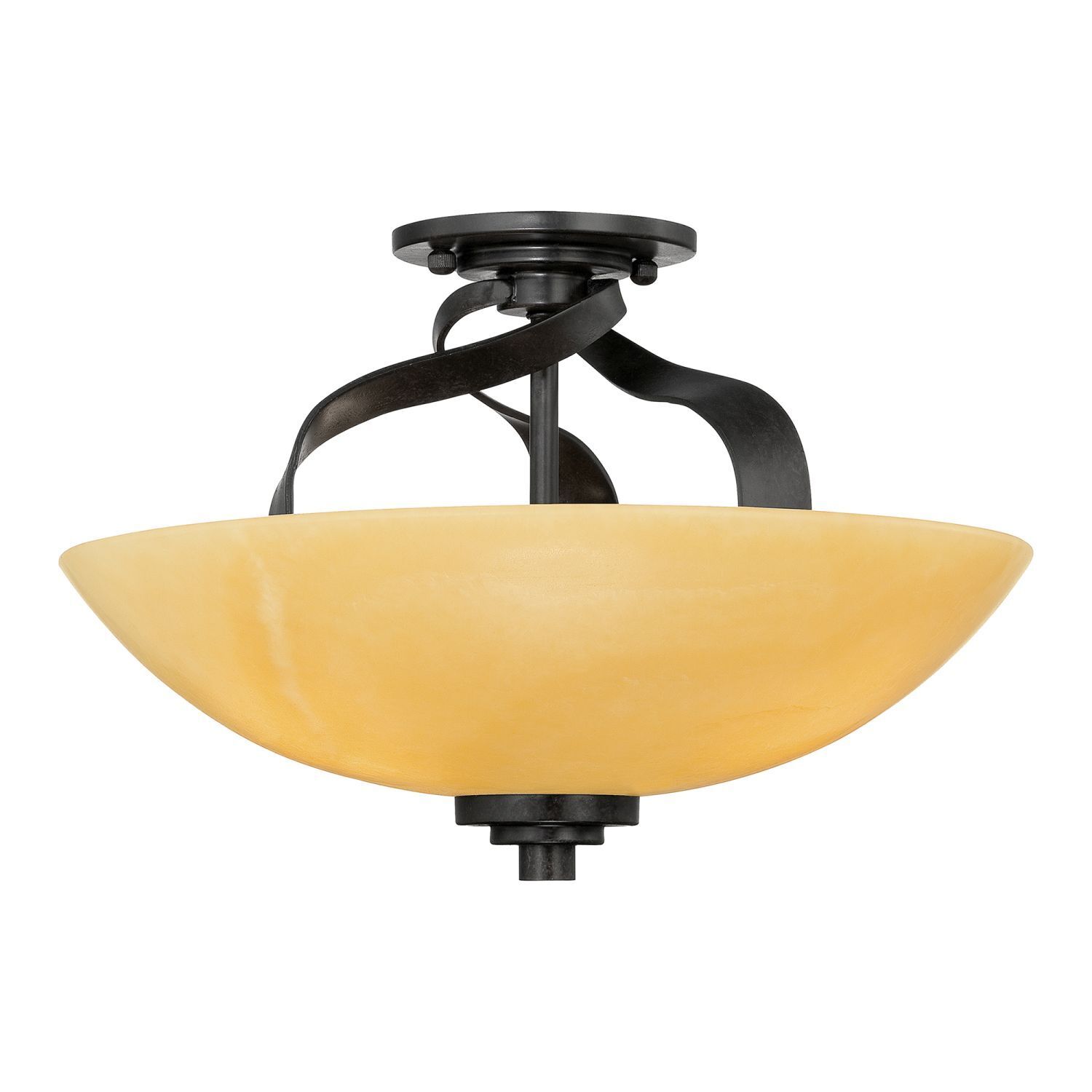 Plafonnier LAPIDE Jaune Noir Lampe design