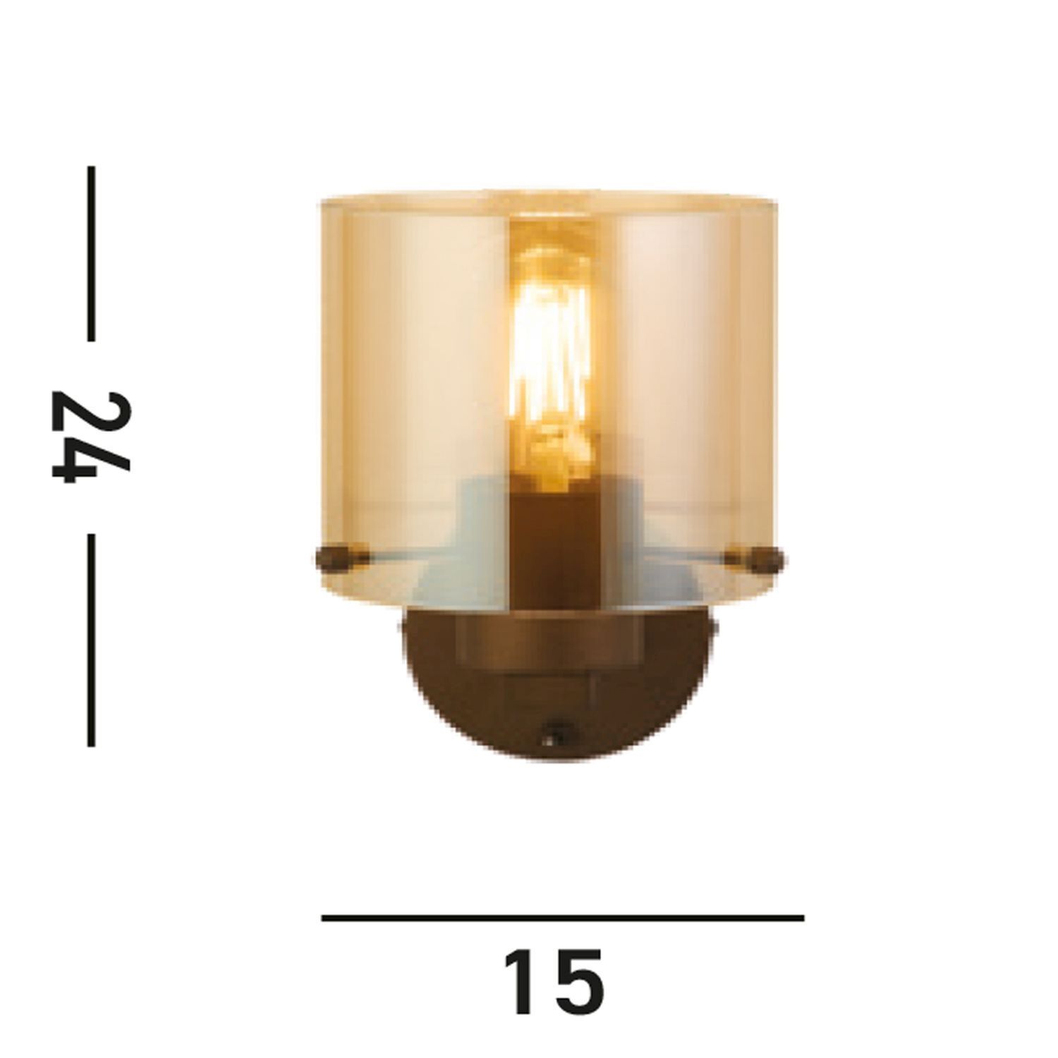 wandlampe, Wandleuchte, Amberglas, goldener Schein, Wandbeleuchtung