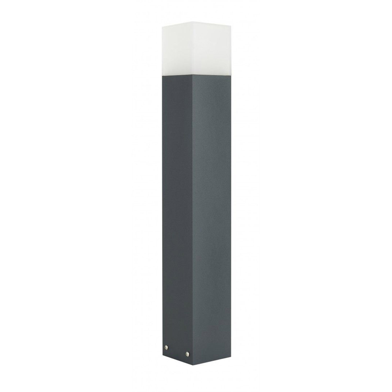 Borne d'éclairage angulaire Anthracite IP44 70 cm E27