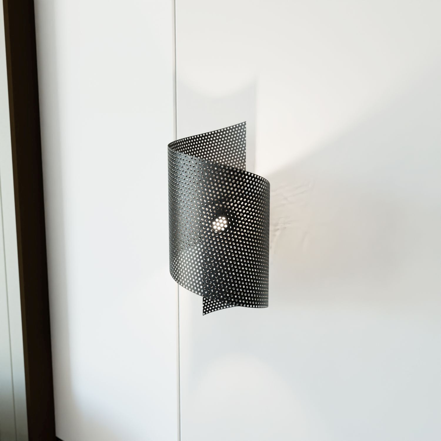 Wandleuchte Metall stilvoll G9 T:17 cm Schwarz Modern Drinnen, Innenarchitektur, Lampe