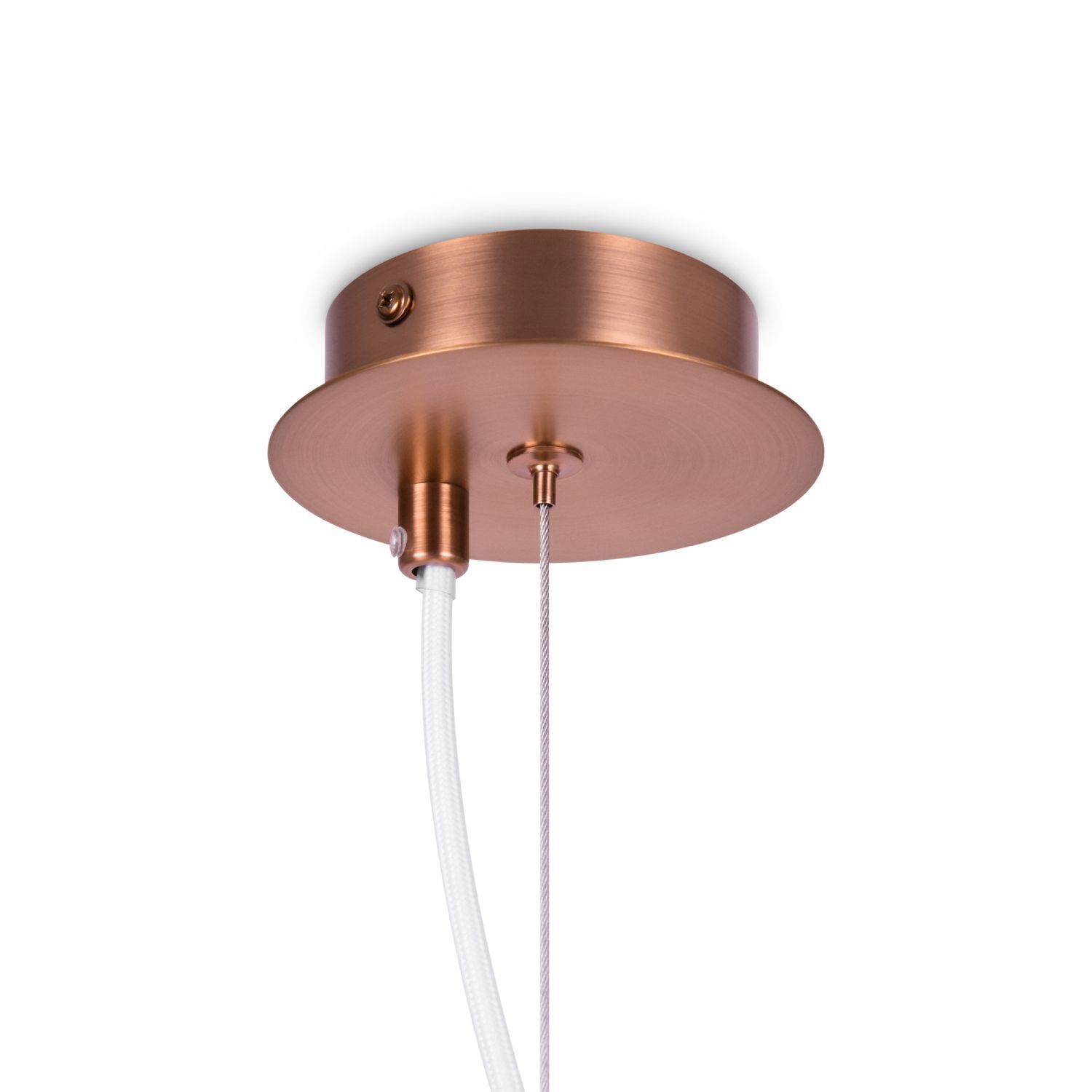 Lampe à suspendre métal verre rond D : 15 cm H : max. 153 cm E14