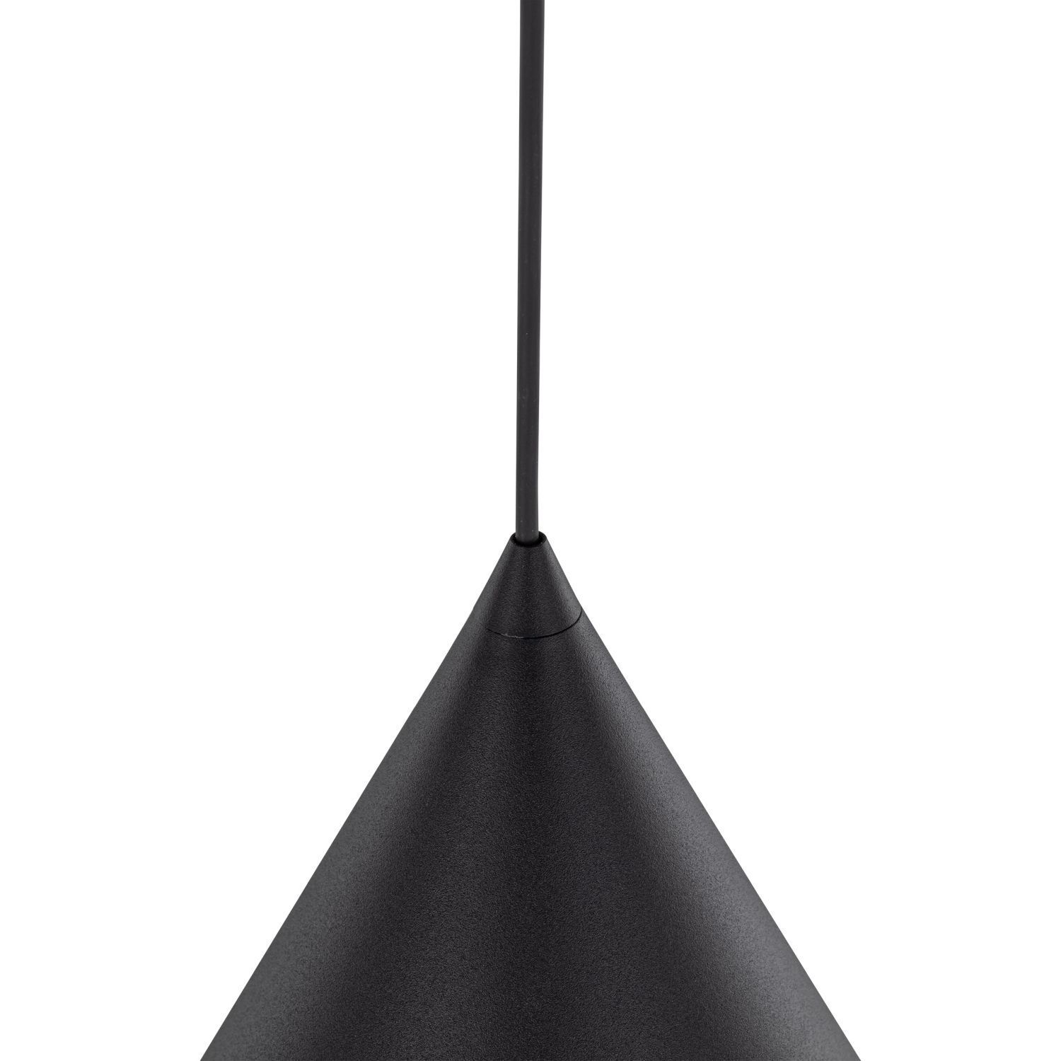Hängelampe Schwarz Metall Ø 25 cm H: max. 160 cm E27 Beleuchtung