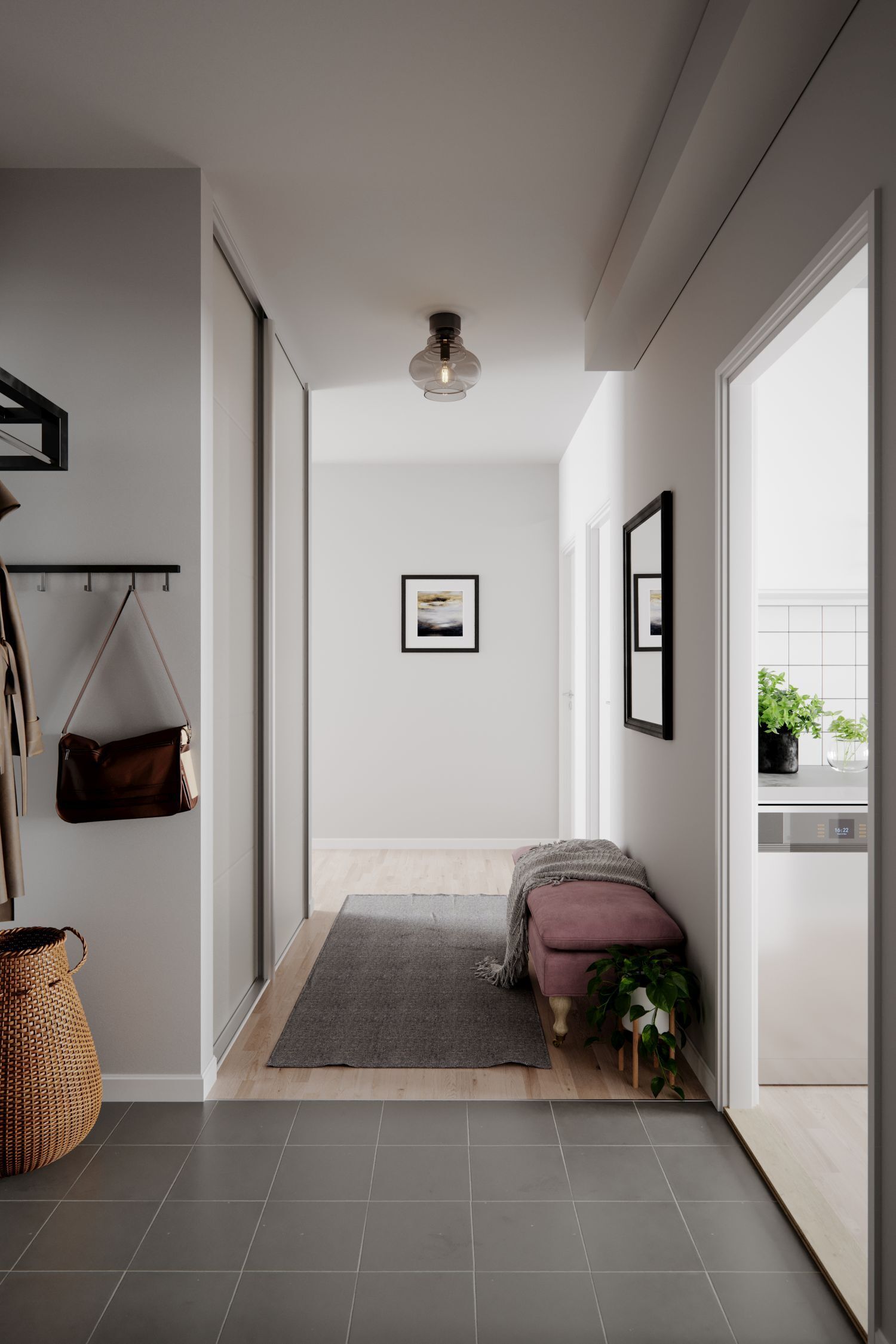 Plafonnier verre fumé métal 30 cm de large E27 petit Fußboden, Bodenbeläge, Drinnen, Innenarchitektur, Handtasche