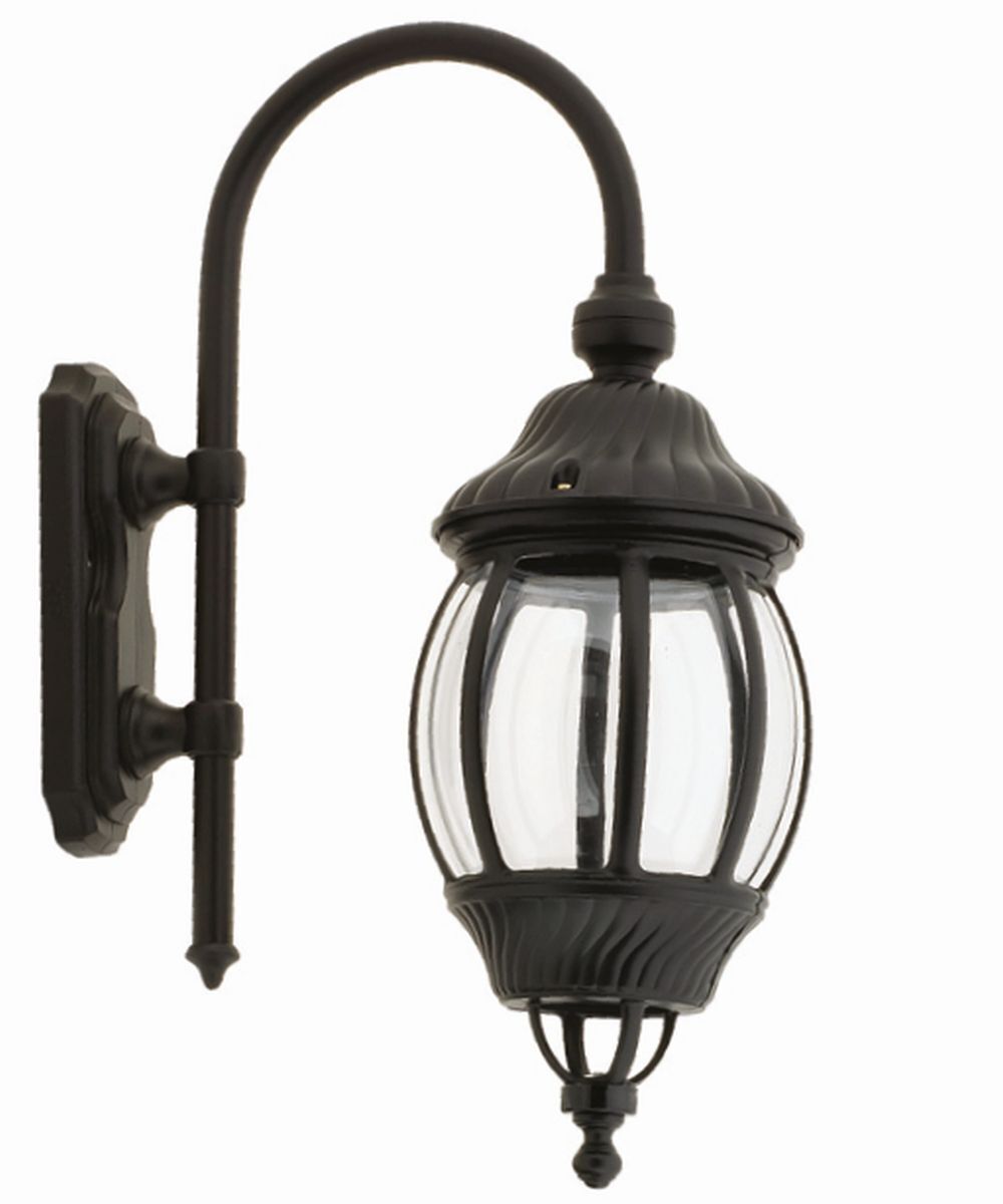 Lampe d'extérieur nostalgique Applique murale AILEAN Noir IP23