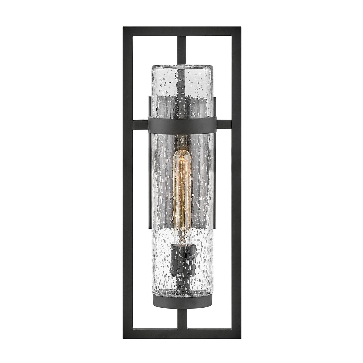 Außenleuchte Wand IP44 H: 51 cm E27 Schwarz Vintage
