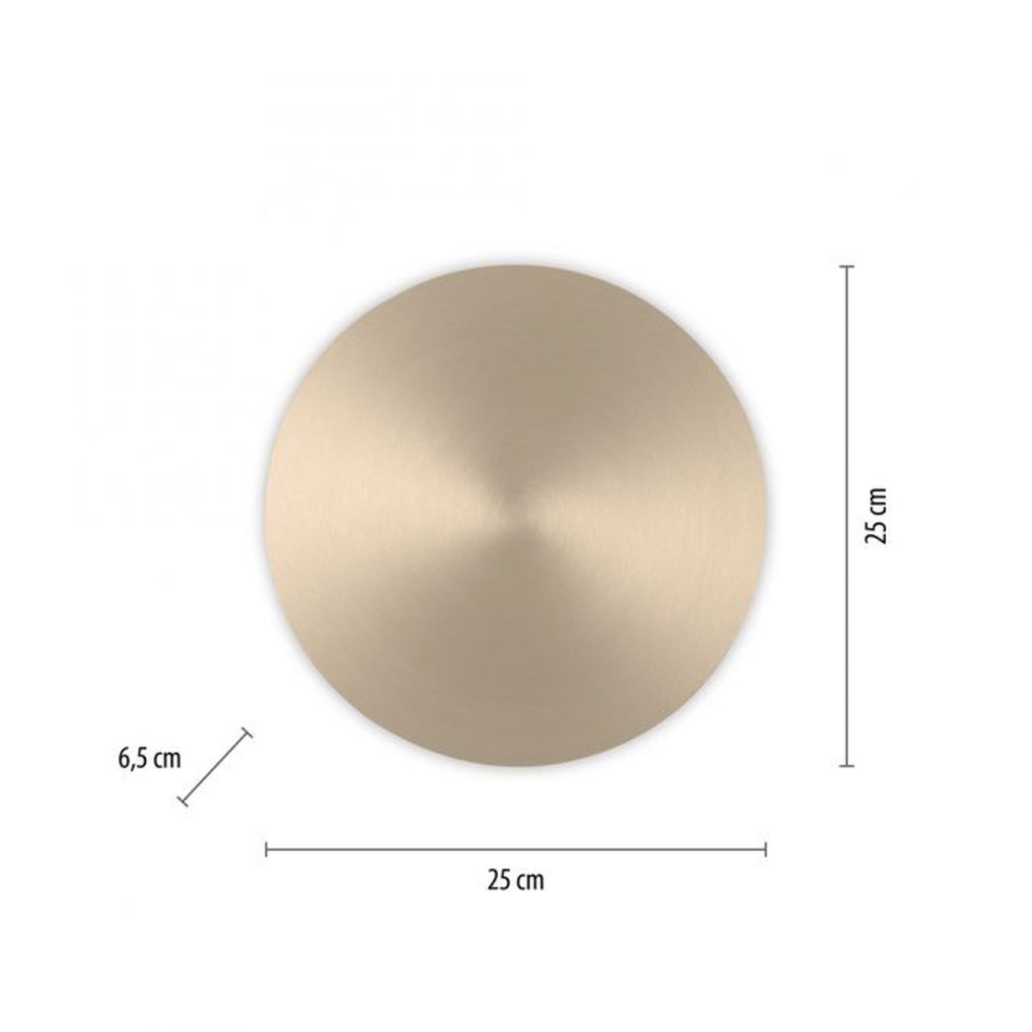 Dimmbare LED Akku Wandlampe Fernbedienung in Messing Aluminium