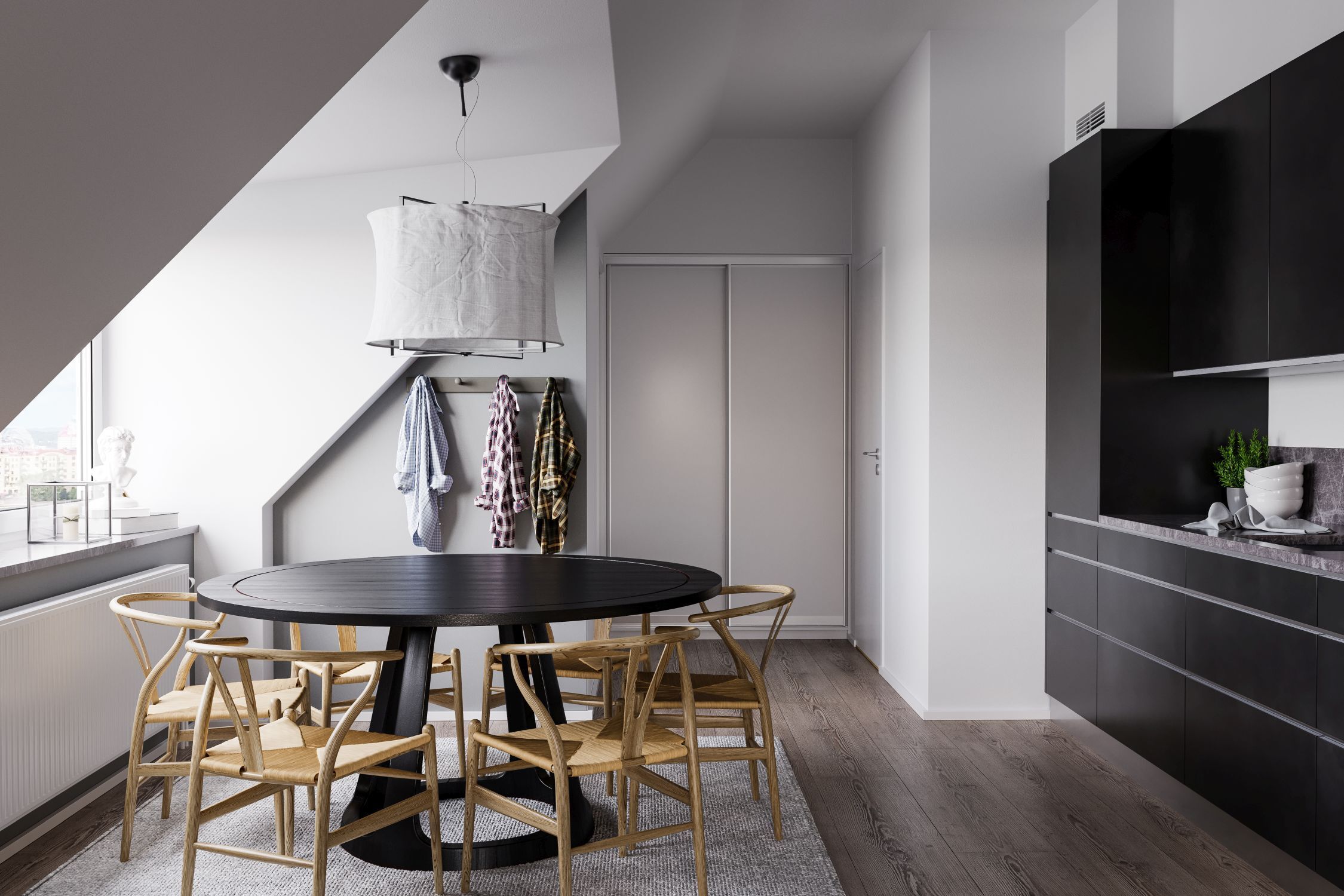 Innenarchitektur, Esszimmer, Esstisch, Tisch, Fußboden