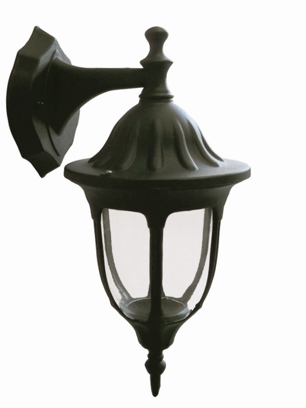 Außenwandlampe Aluminium IP44 Schwarz Rustikal