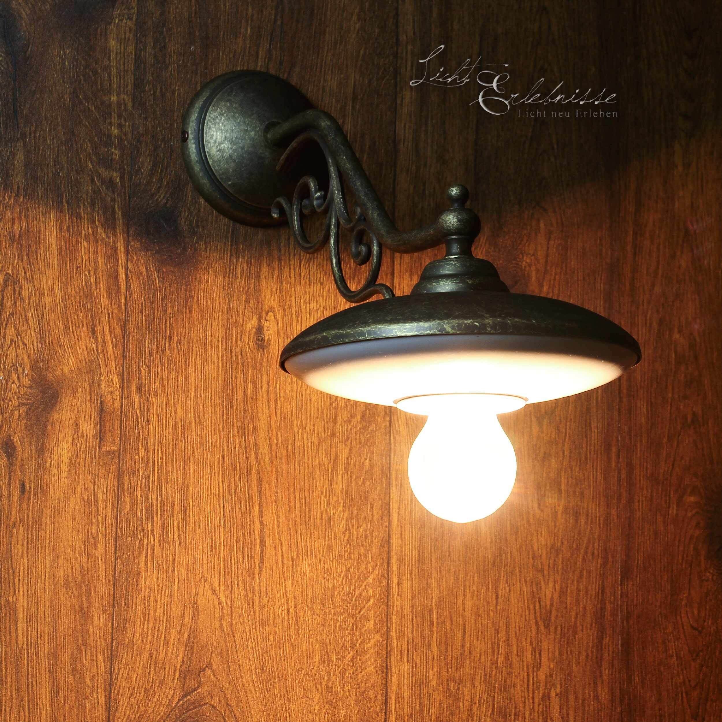 Applique murale rustique E27 Marte blanc Drinnen, Innenarchitektur, Leuchte, Holz, Lampe