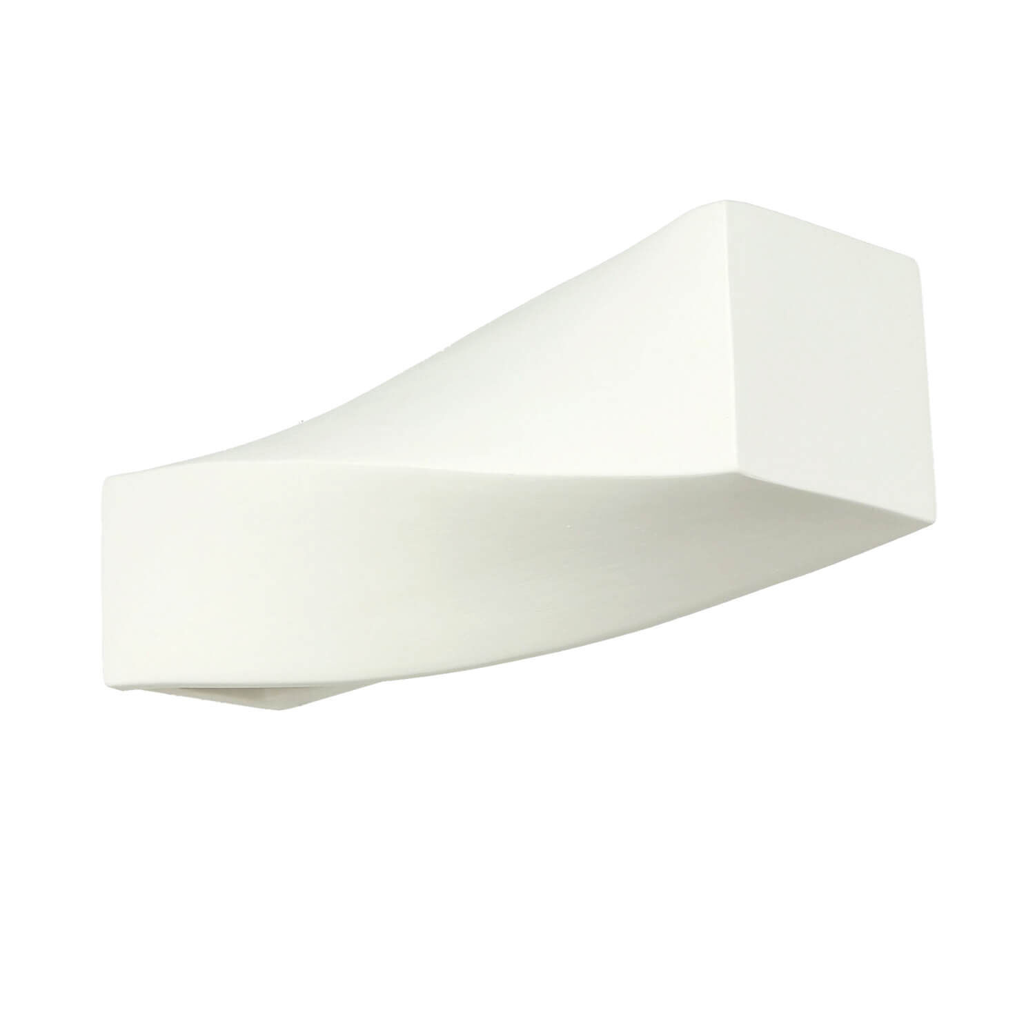 Wandleuchte Gips bemalbar Weiß E27 TAURUS Keil