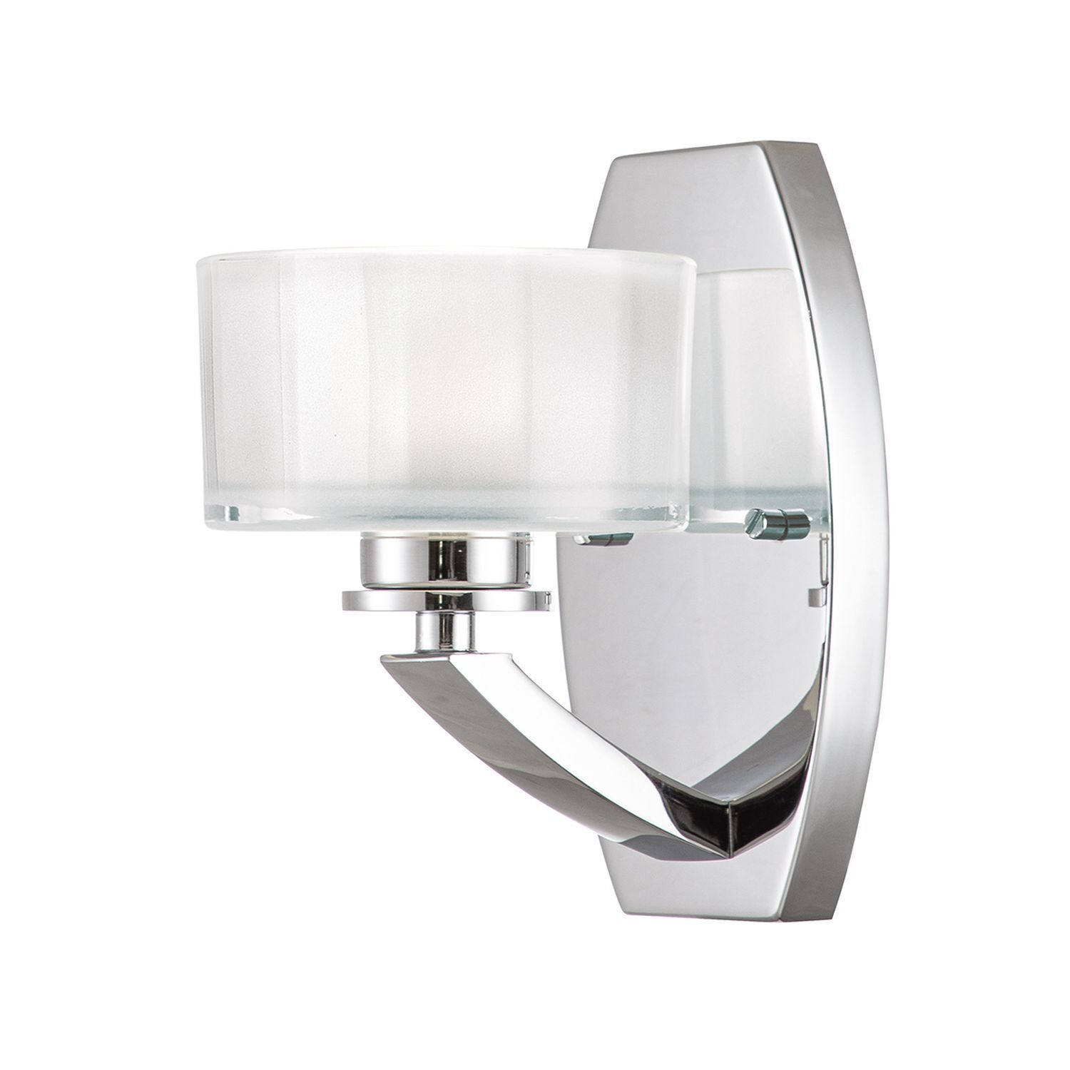 Wandleuchte Badezimmer LED G9 3000 K IP44 H: 20,3 cm klein Wandlampe, Wandleuchte, Glaslampenfassung, Chrom, Spiegelglas