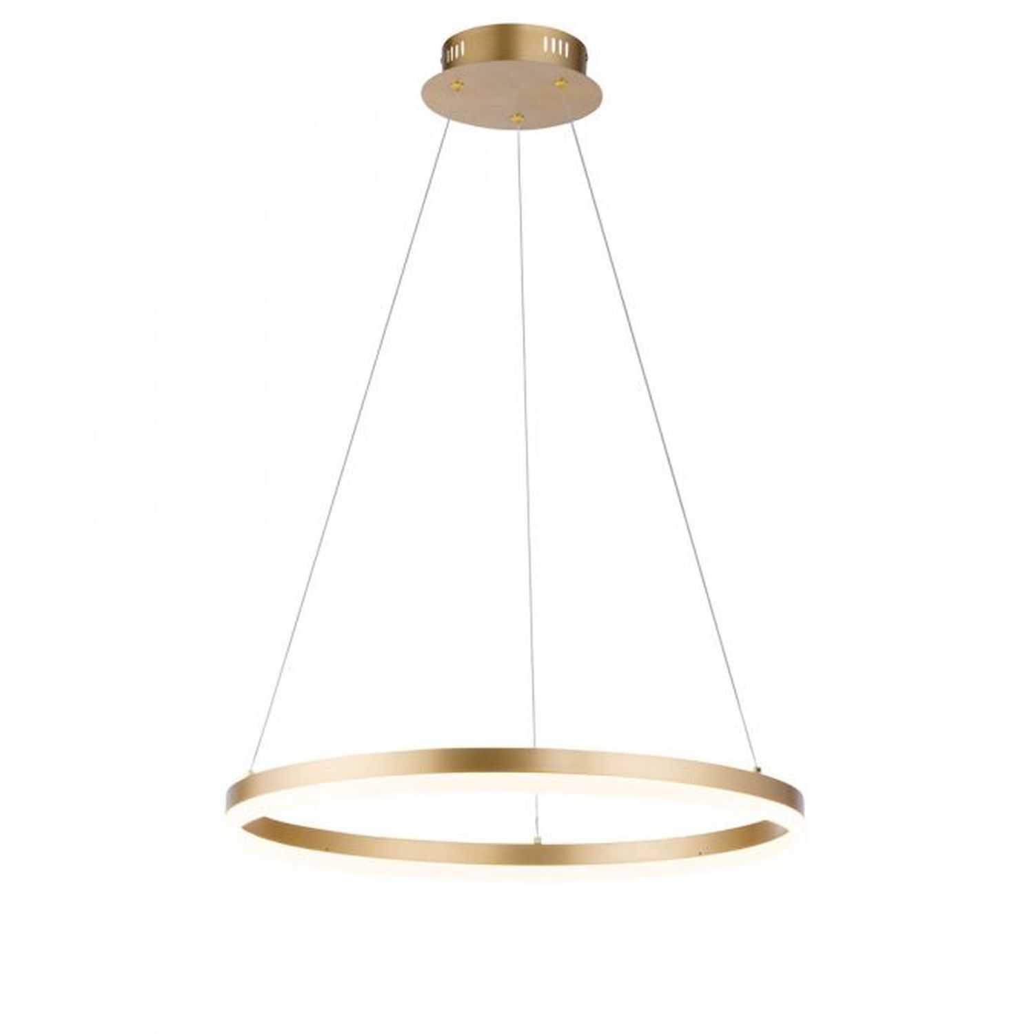 Suspension LED en laiton dimmable 3000 K Ø60 cm Anneau Lampe, Kronleuchter