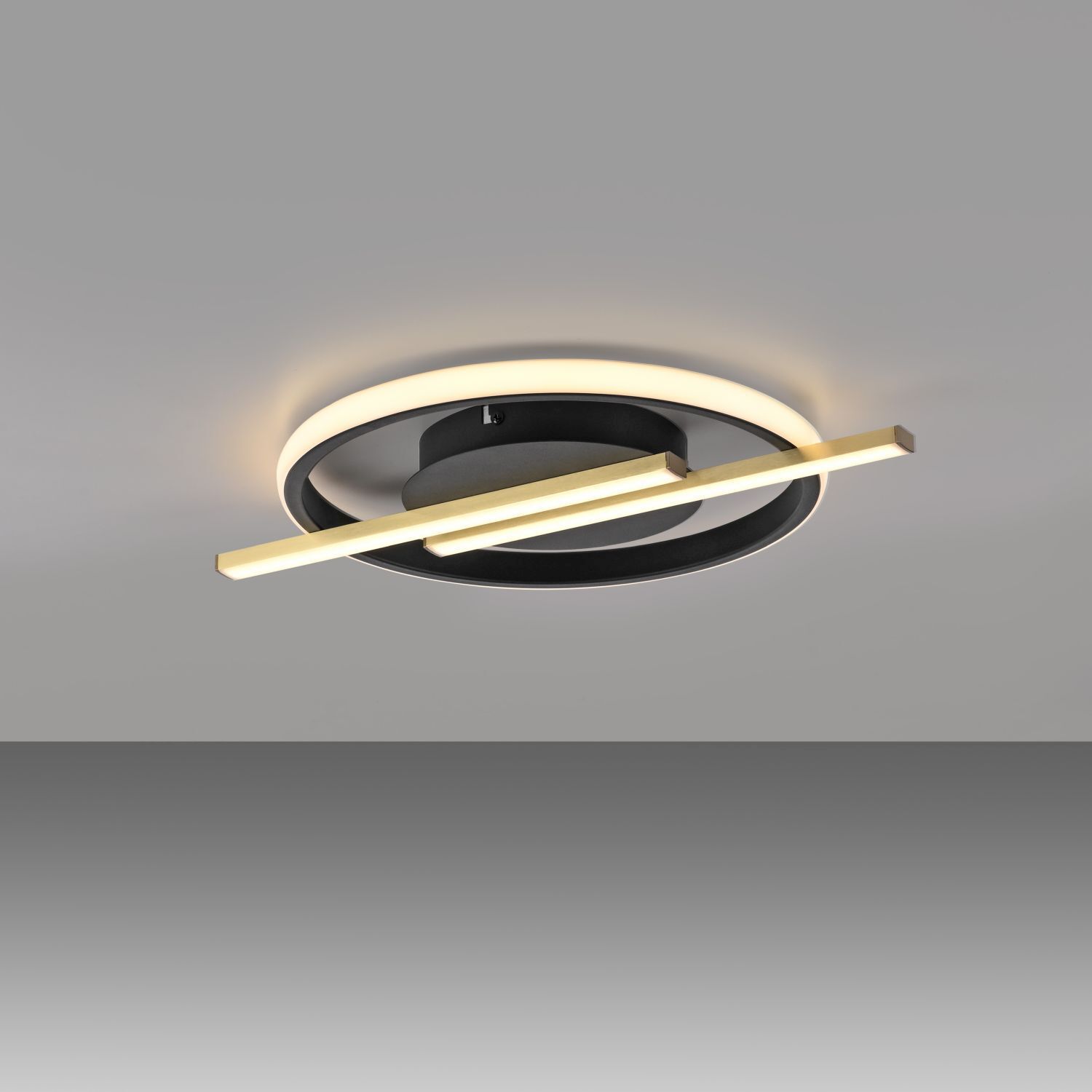 Lampe de plafonnier LED Moderne Noir Laiton 3000 K dimmable