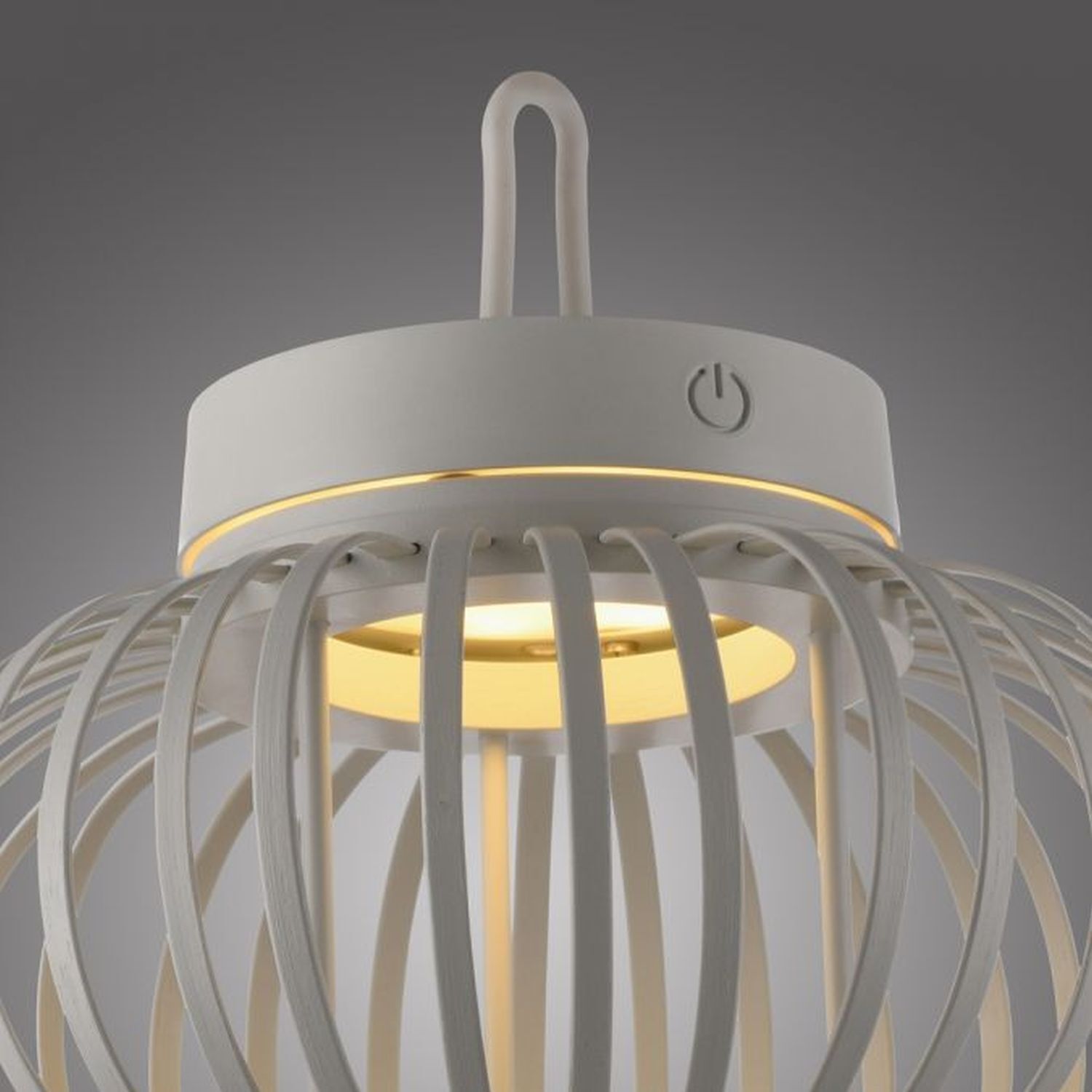 LED Akku Tischlampe Dimmer Touch 22 cm IP44 2 W Greige Beleuchtung, Lampe, Leuchte