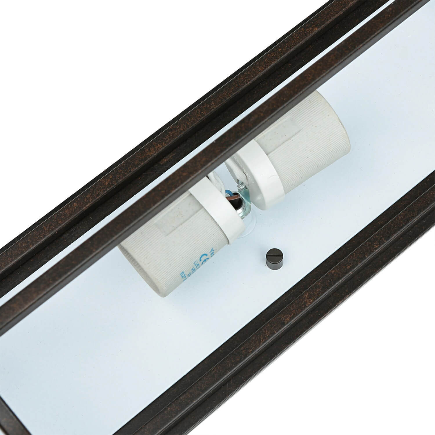 Wandlampe SHOJI Bronze Vintage Leuchte Flur Diele Papier, Klebeband