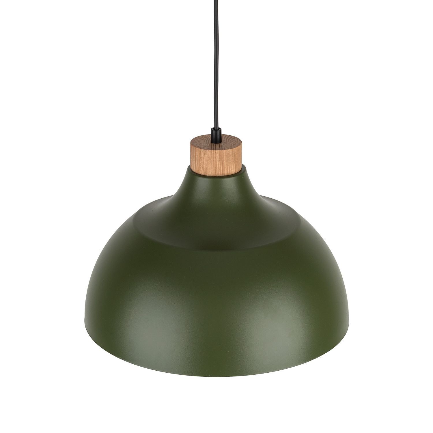 Hängeleuchte Metall Grün Retro Ø 34 cm verstellbar E27