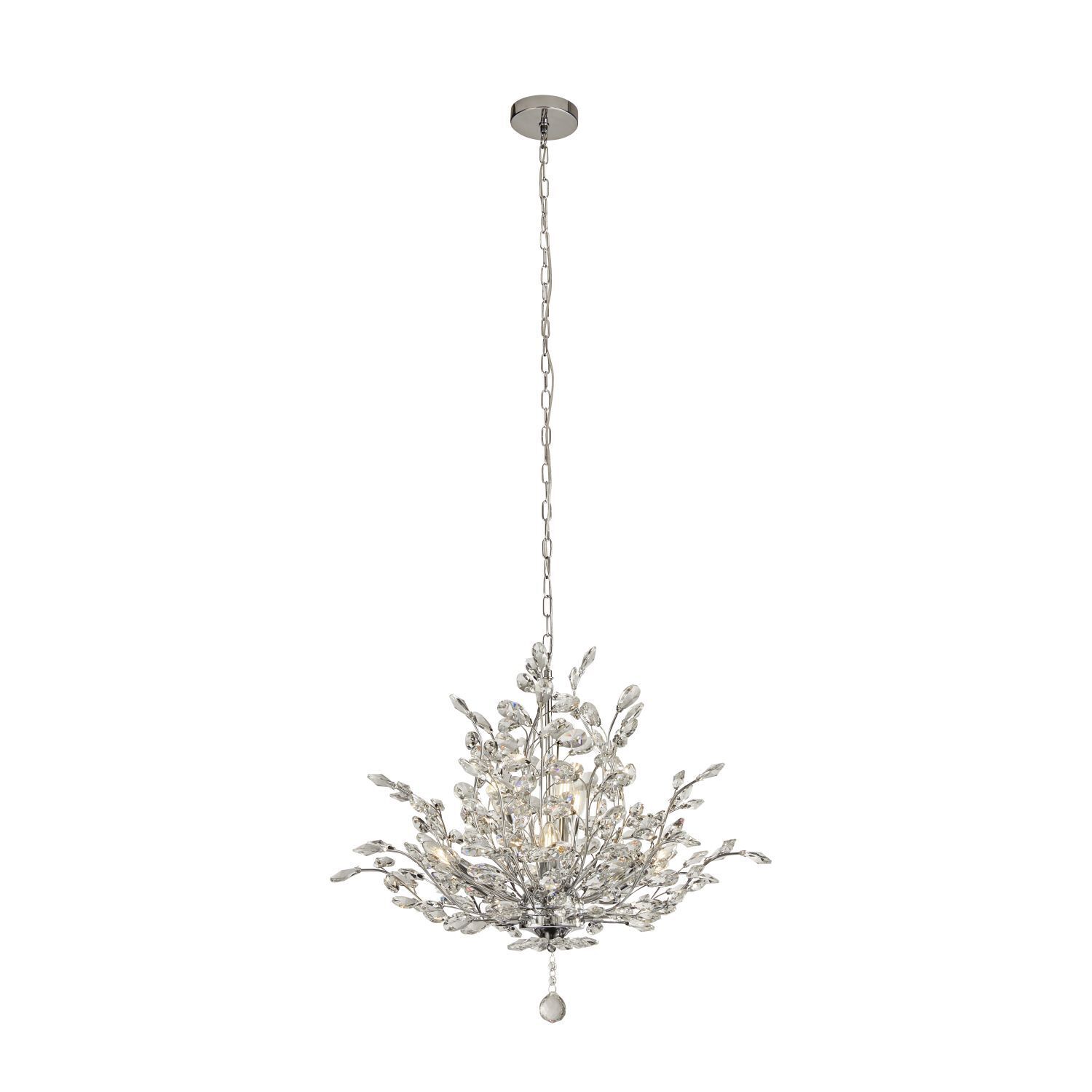 Lustre cristal Ø 68cm H : max. 1,5m réglable 7x E14