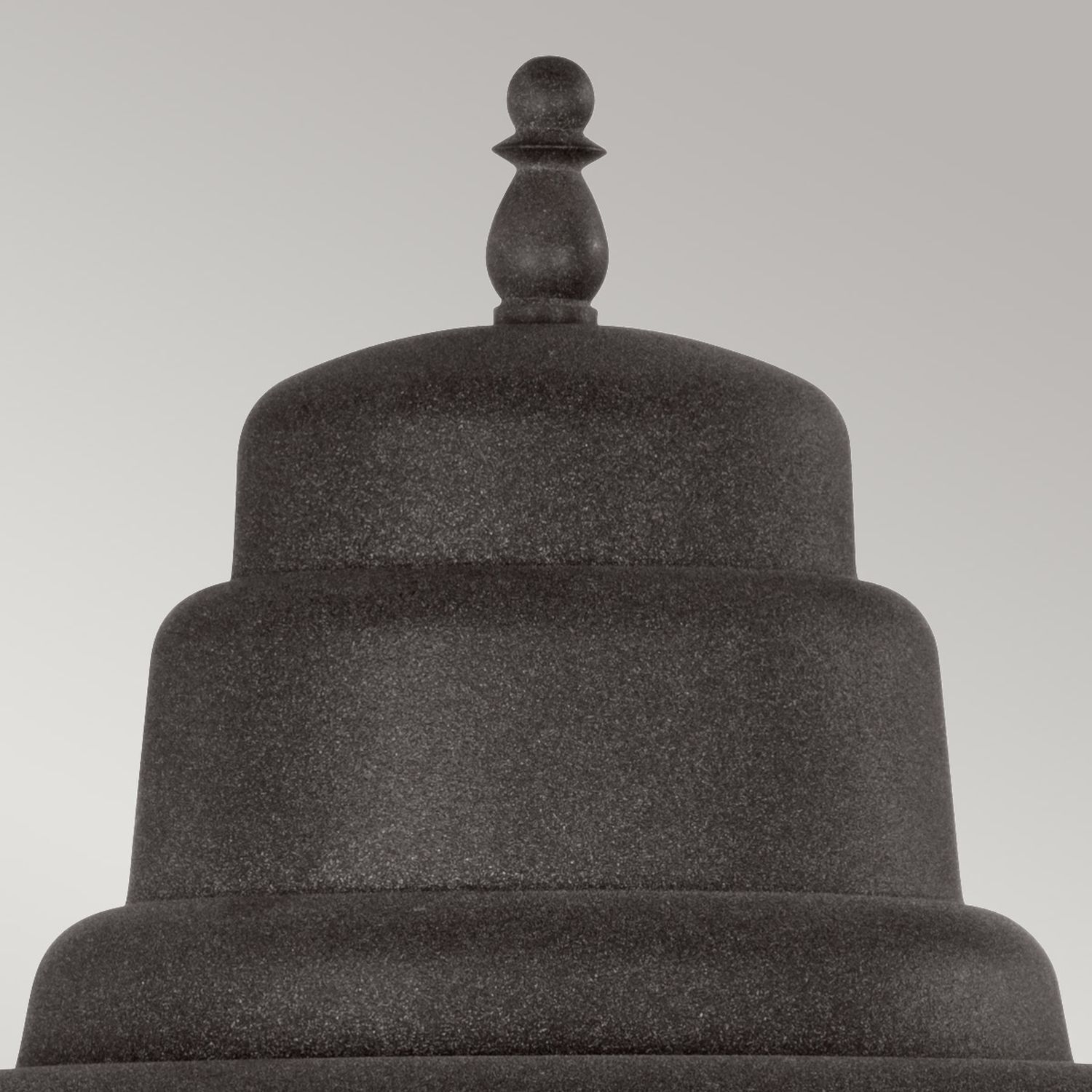 Deko-Glocke, Stoffglocke, Kegelform, Dachboden-Design, Schwarzgrau