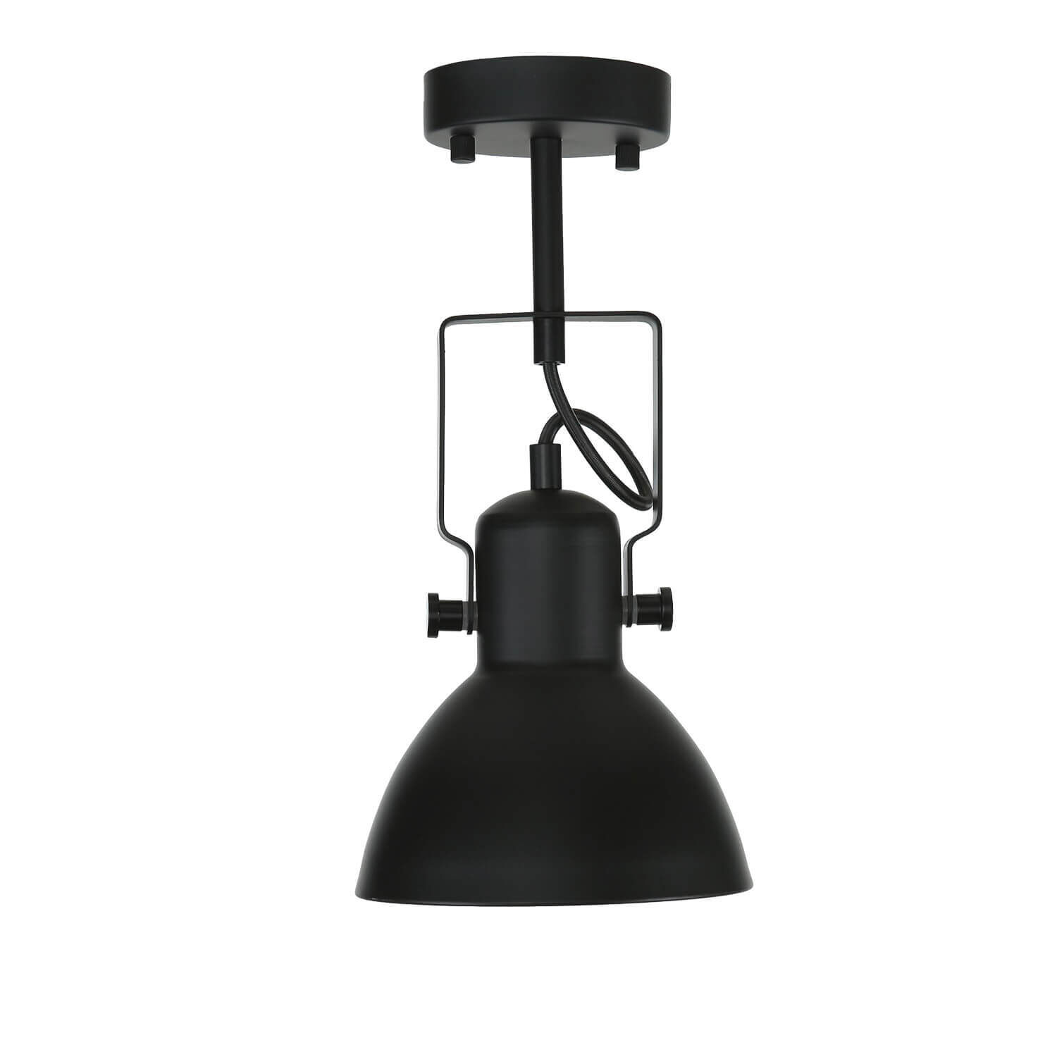 Spot lampe noir métal rond rétro DALLAS Beleuchtung, Lampe, Deckenleuchte
