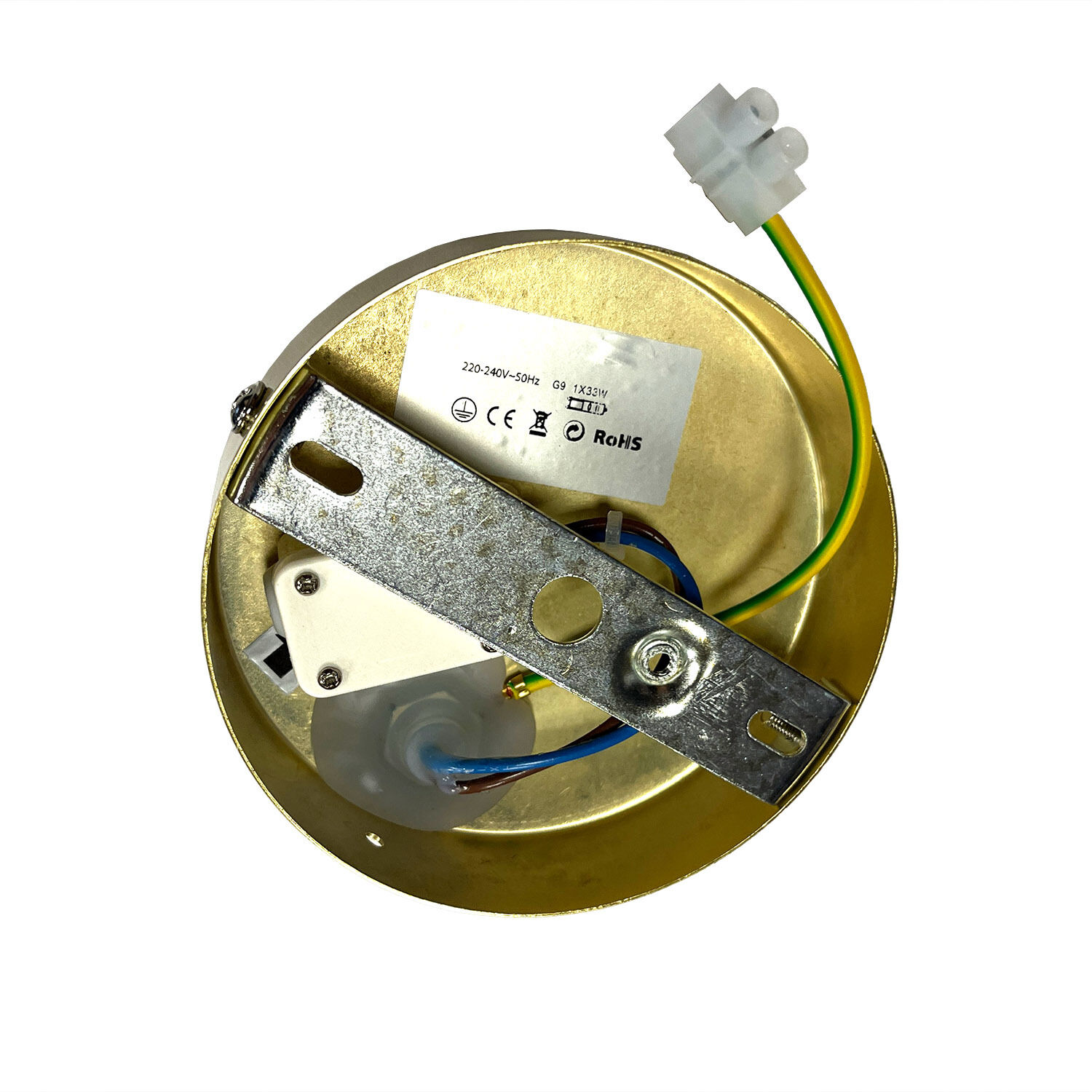 Kleine Wandleuchte rund Kugel Schirm Glas IP44