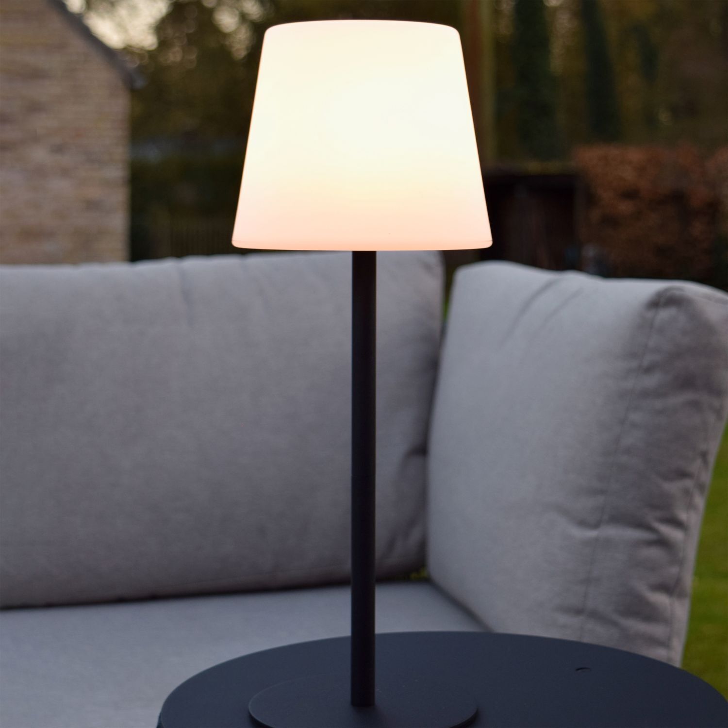 LED Tischlampe Akku 2700 K H:41 cm modern edel Lampe, Stehlampe