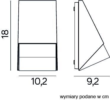 Applique murale d'extérieur anthracite IP54 résistante aux intempéries