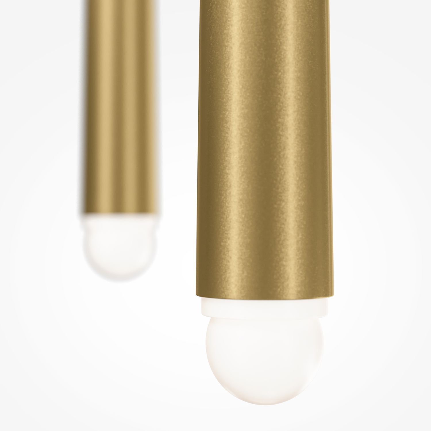 Suspension aluminium LED 26 cm de large en laiton blanc
