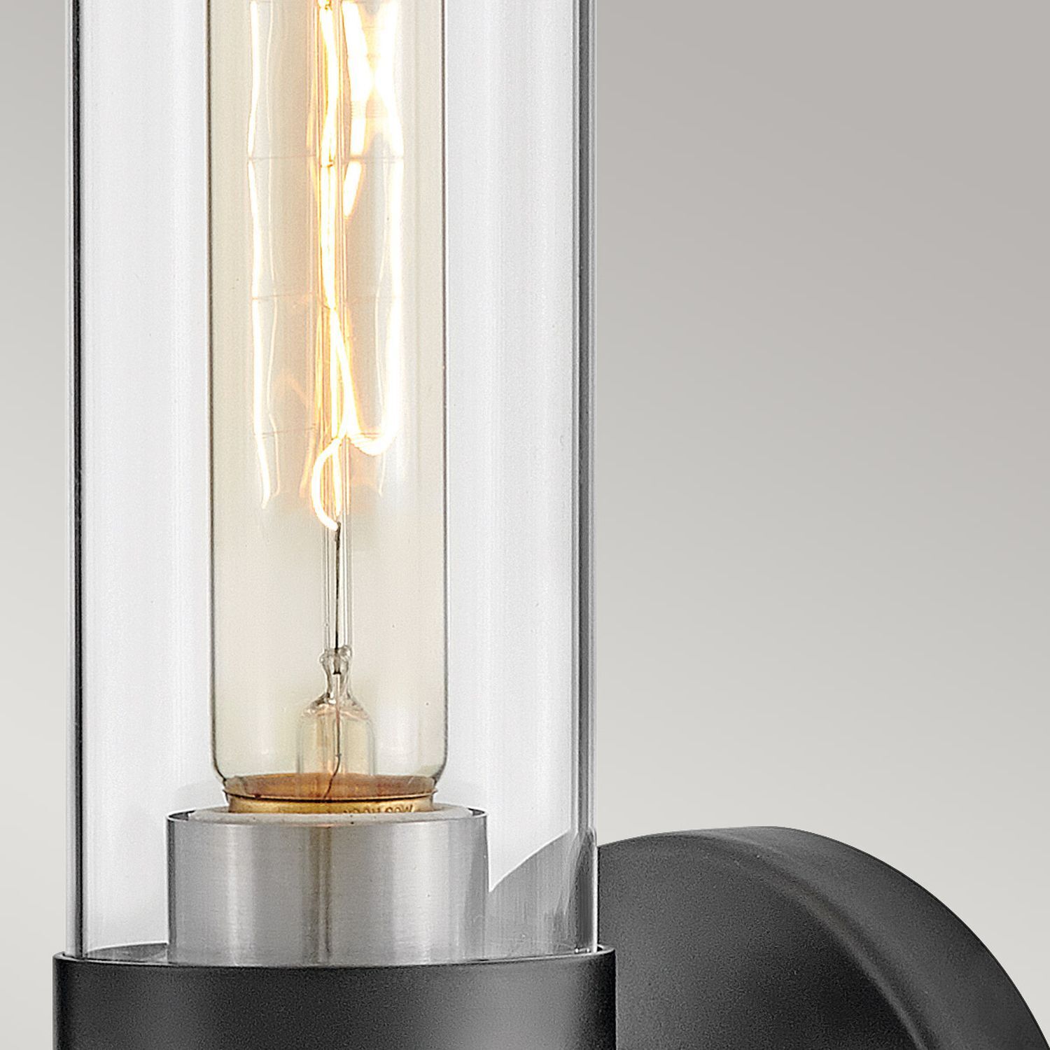 Badleuchte Metall Glas E27 IP44 H: 34,6 cm Modern GRETA Licht, Lampe