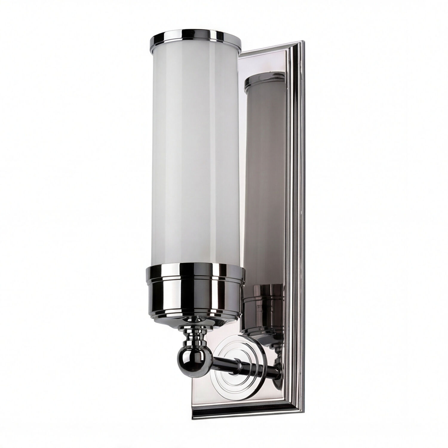 wandleuchte-wandlampe-tonia-1-flammig-badlampechrom-poliert-weiss-jugendstil-01 Wandleuchte, Wandlampe, Chrome, Glas, LED, Nickel