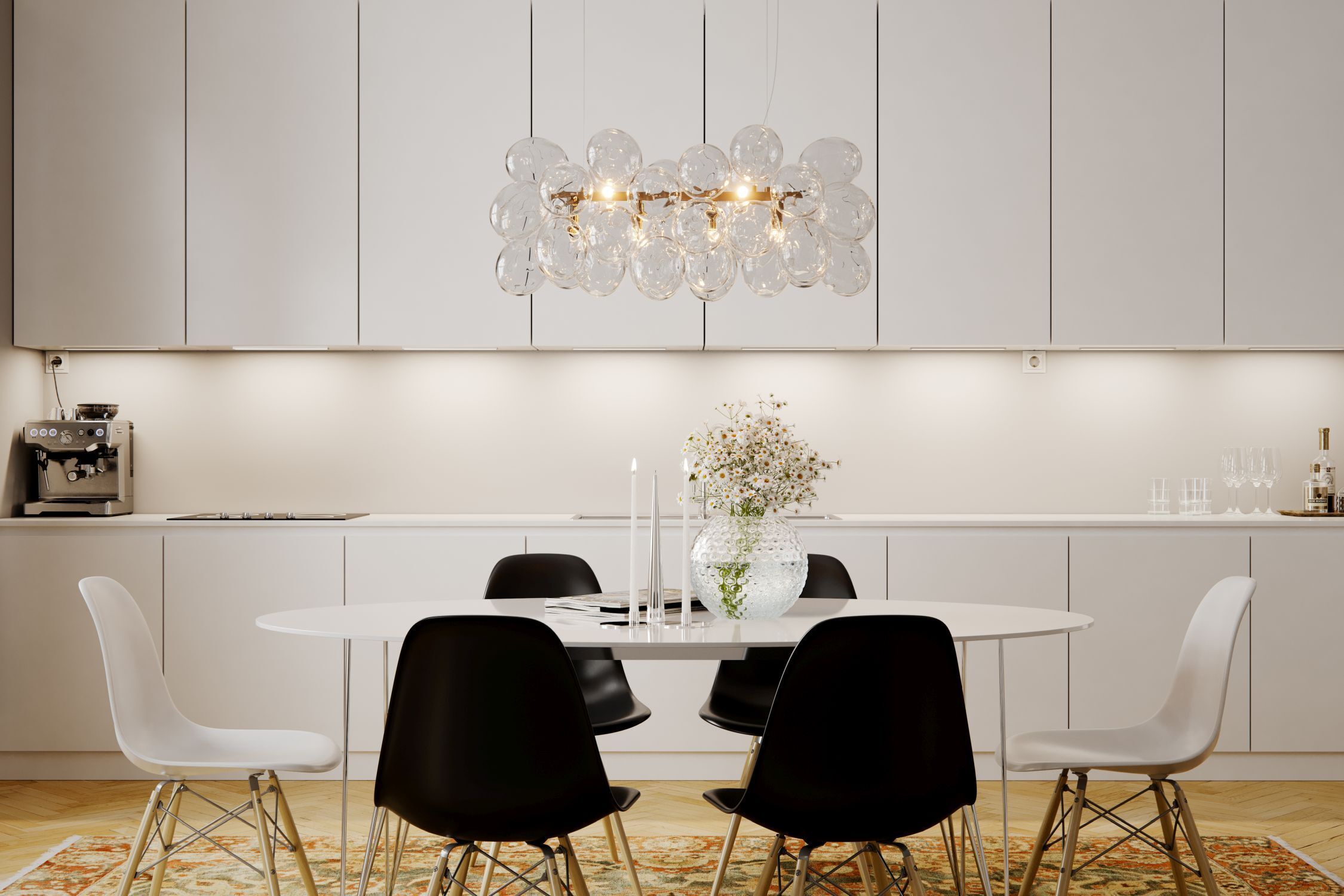 Speisesaal, Esstisch, Tisch, Innenarchitektur, Kronleuchter