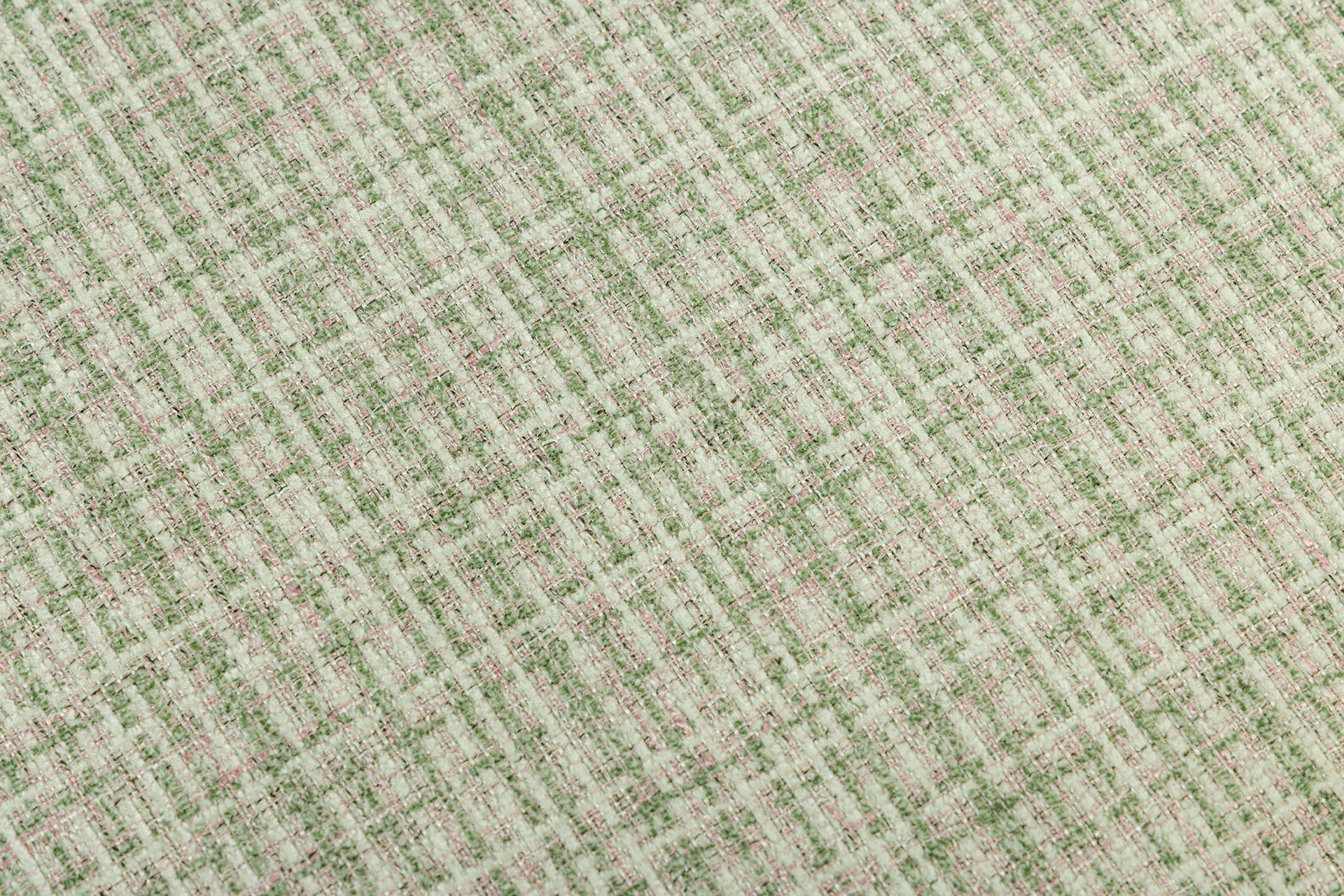 Chaise de salle à manger Bouclé en vert rose à carreaux sans accoudoirs Dekoration für Zuhause, Leinen, Textur, Gewebt