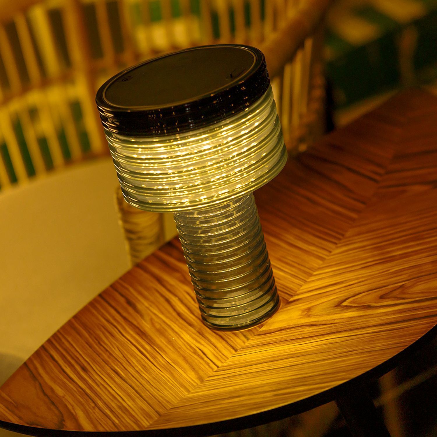 Lichtschlauch, LED-Lampe, Glasröhre, Rundstab, Tischdeko