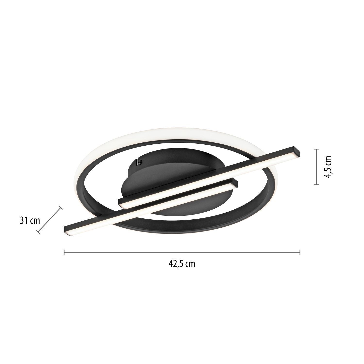 Lampe de plafonnier LED Moderne Métal L:42,5 cm 2100 lm dimmable
