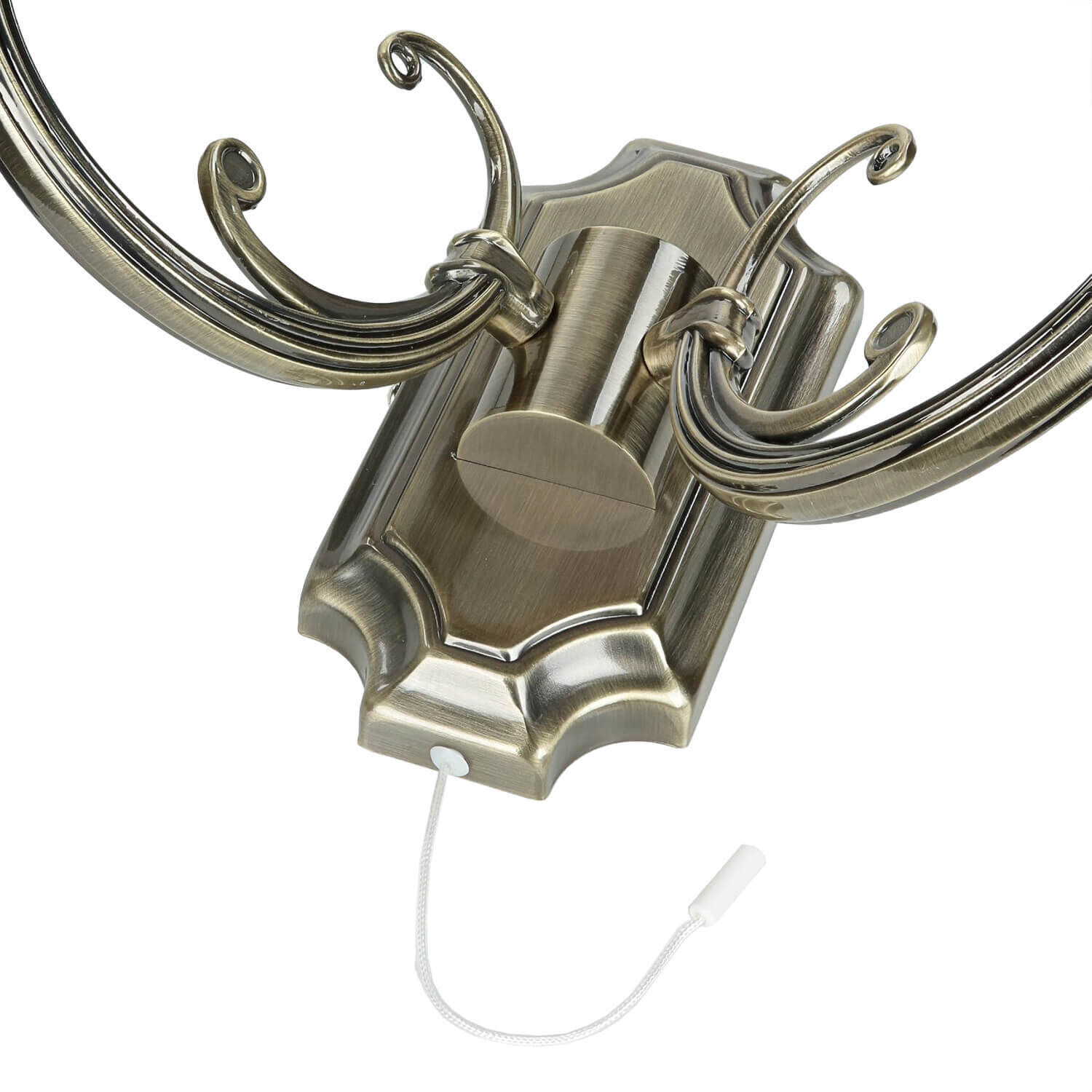 Wandleuchte MARLENE mit Glasschirm Weiß Bronze Drinnen, Zimmer, Duscharmatur, Elektronik, Hardware