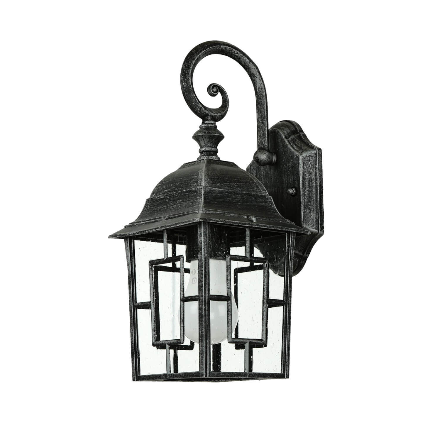 Applique extérieure E27 FRIESEN rustique argenté antique Lampe, Leuchte, Laterne