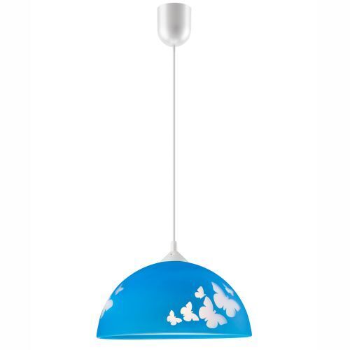 Kinderzimmerlampe THORLEY Blau rund Mädchen