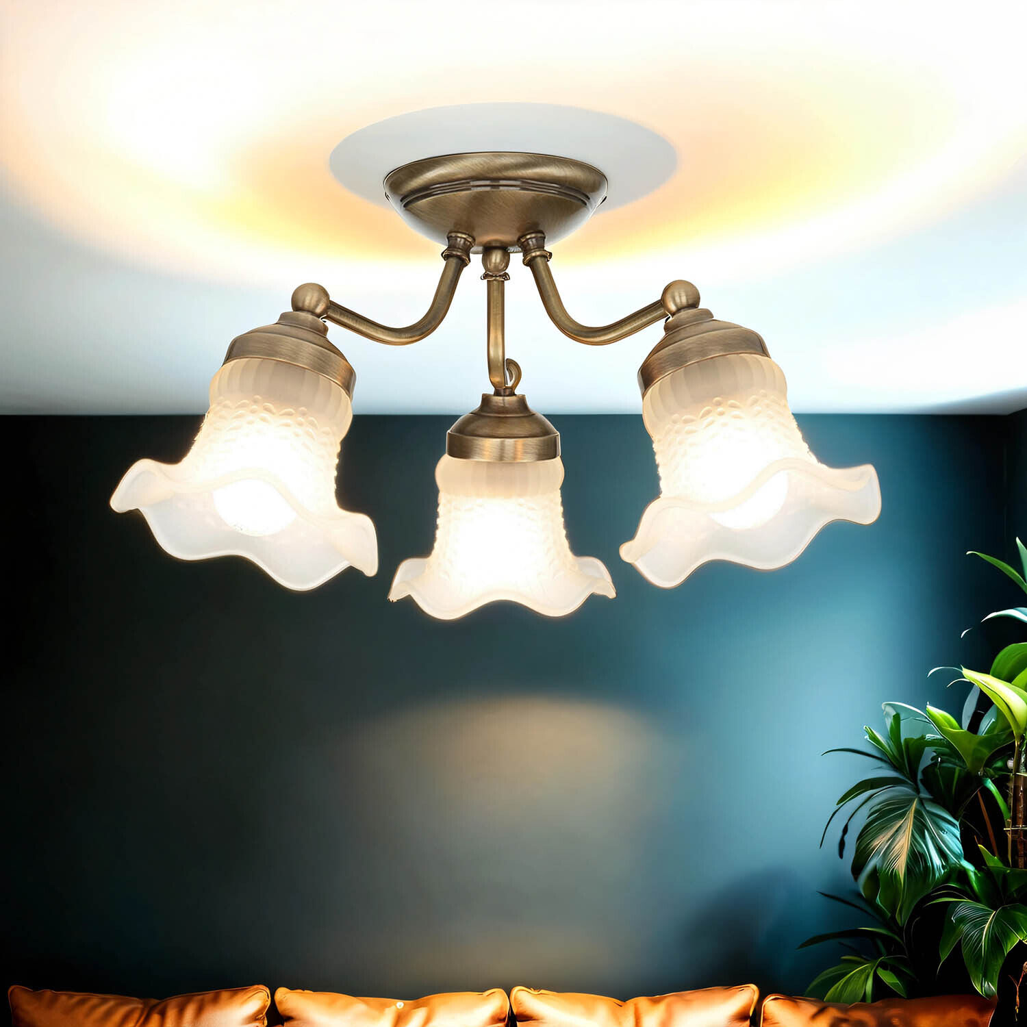 Premium Deckenleuchte Ø36cm 3-Flmg Leuchte, Deckenleuchte, Lampe