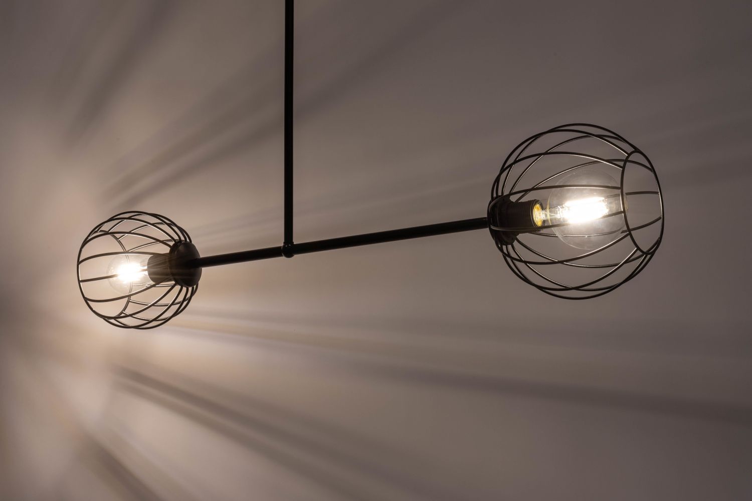 Deckenlampe E27 Schwarz Metall Esstisch RASHA