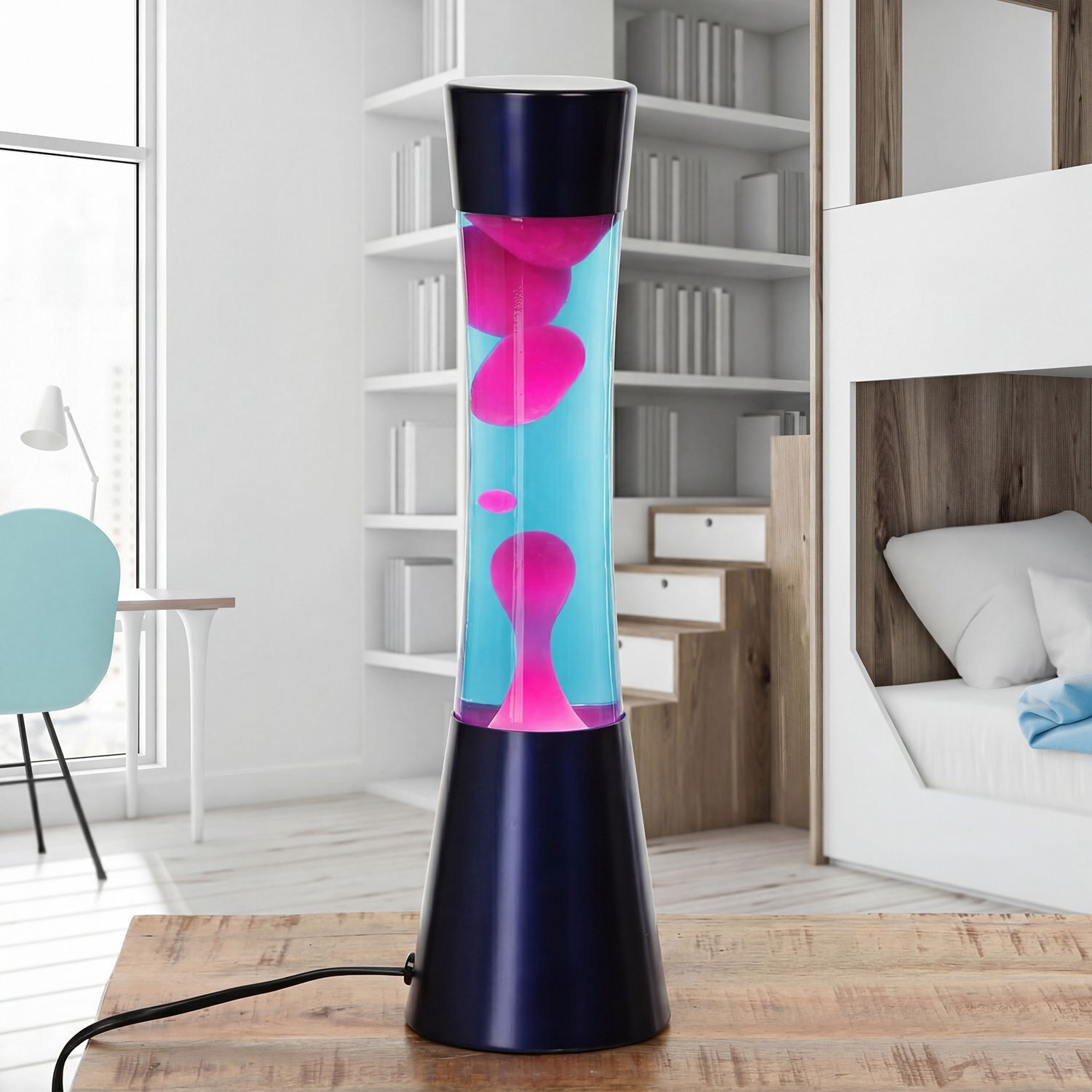 Lava-Lampe, Glühlampe, Dekorationslampe, Bunte Flüssigkeit, Wohnaccessoire
