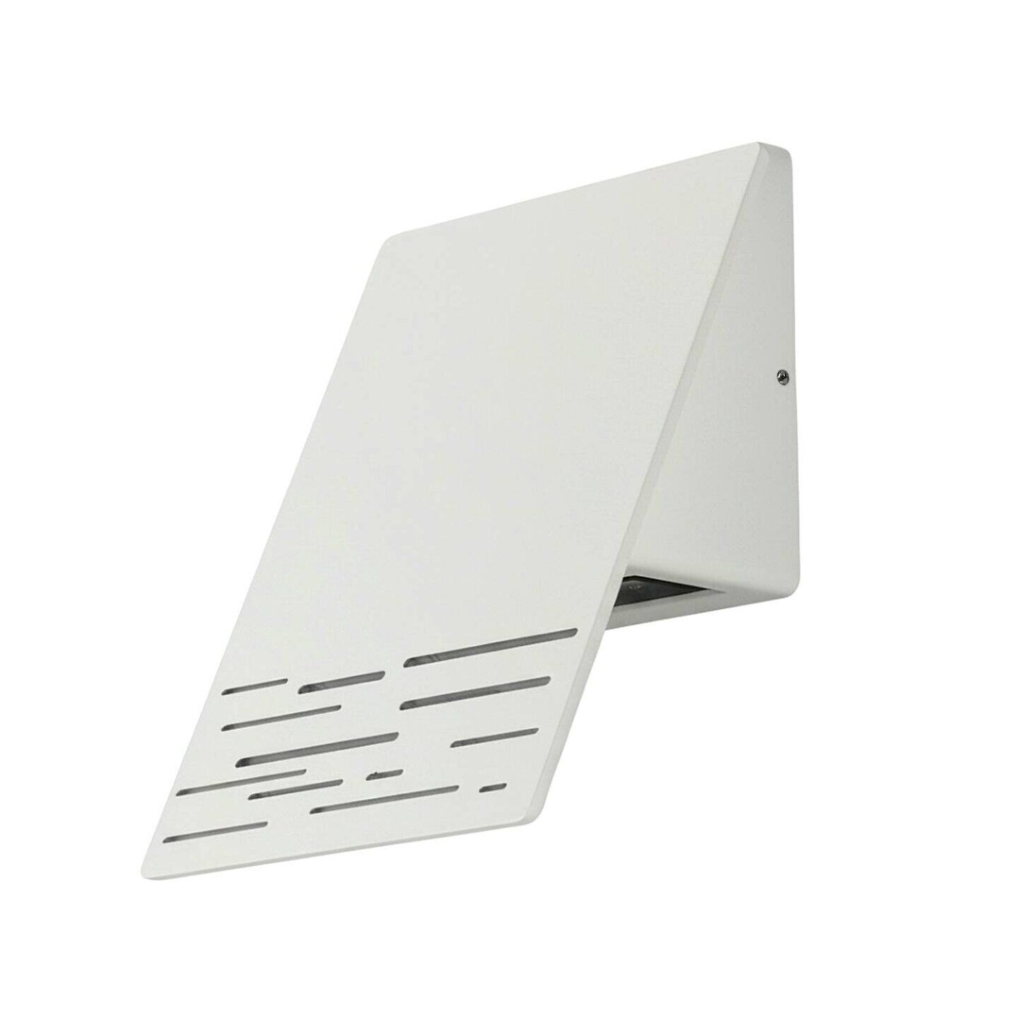 LED Wandlampe außen IP44 15 cm 6 W 700 lm Alu Glas wandhalter, wandhaken, metall, weiß, luftholes
