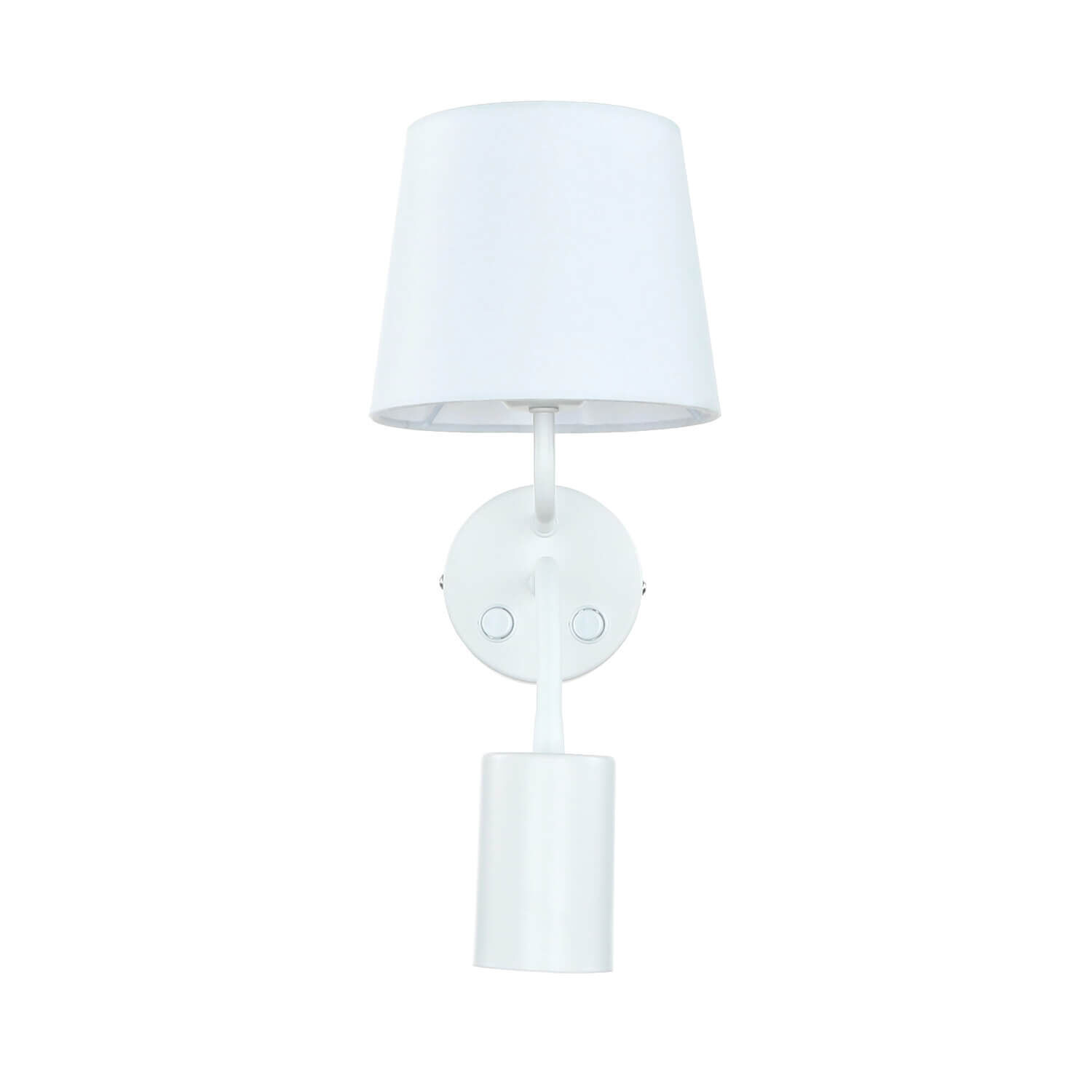 Wandlampe Weiß E27 mit Leselampe verstellbar GU10