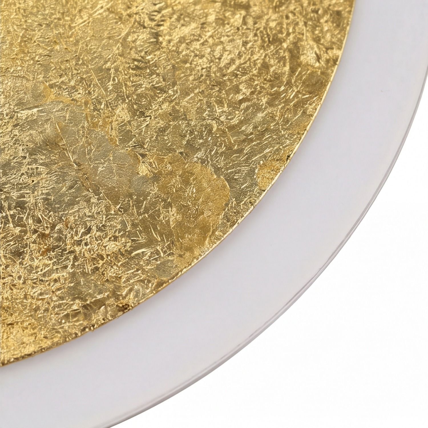 gold foil, textured gold, gold plate, metallic plate, round plate