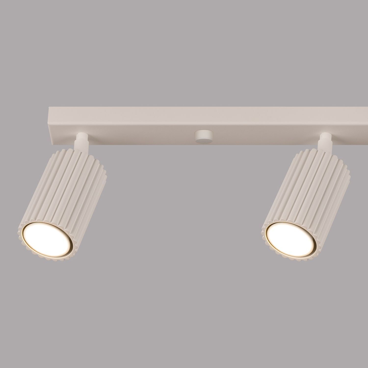 Moderner Deckenstrahler 4-flammig GU10 B: 81 cm in Creme
