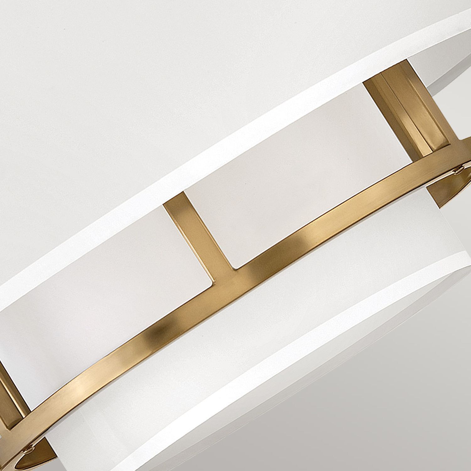 Deckenleuchte rund D: 40,6 cm E14 Modern Metall Stoff