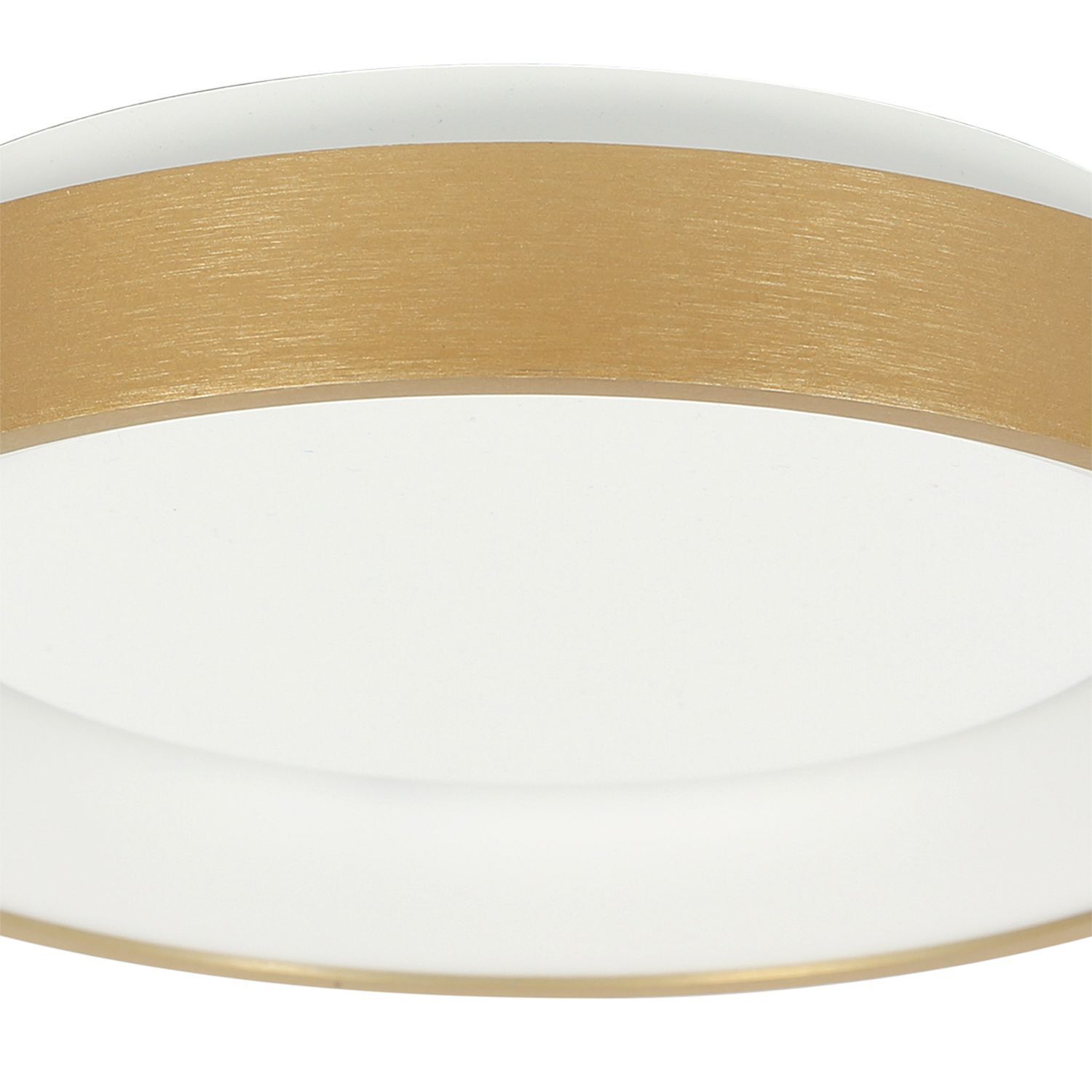 LED Deckenleuchte in Gold Weiß Ø38 cm 30 W gemütlich Deckenleuchte