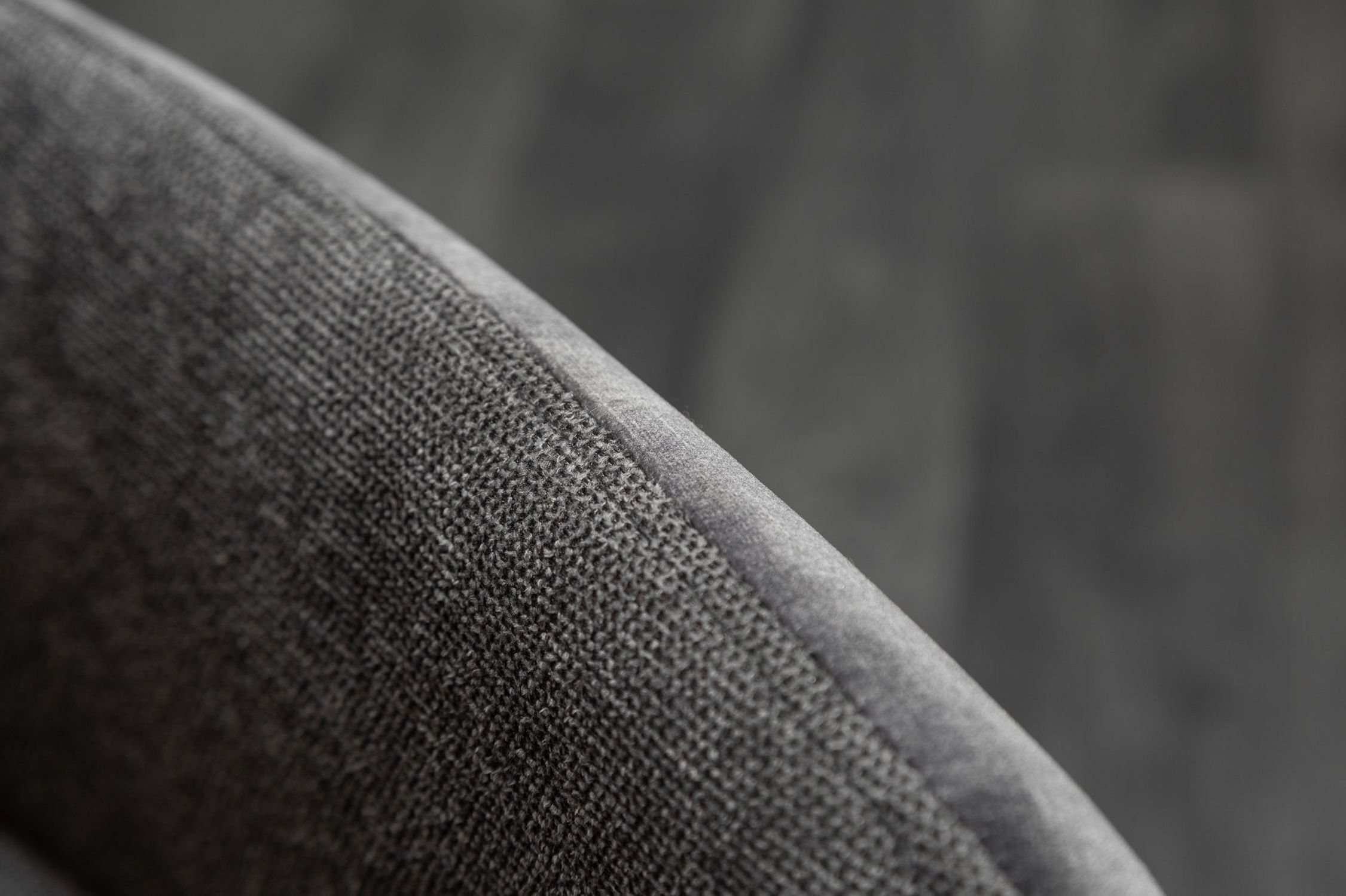 Drehstuhl Samt Metall Anthrazit Schwarz ohne Rollen Dekoration für Zuhause, Leinen, Textur, Hosen, Grau
