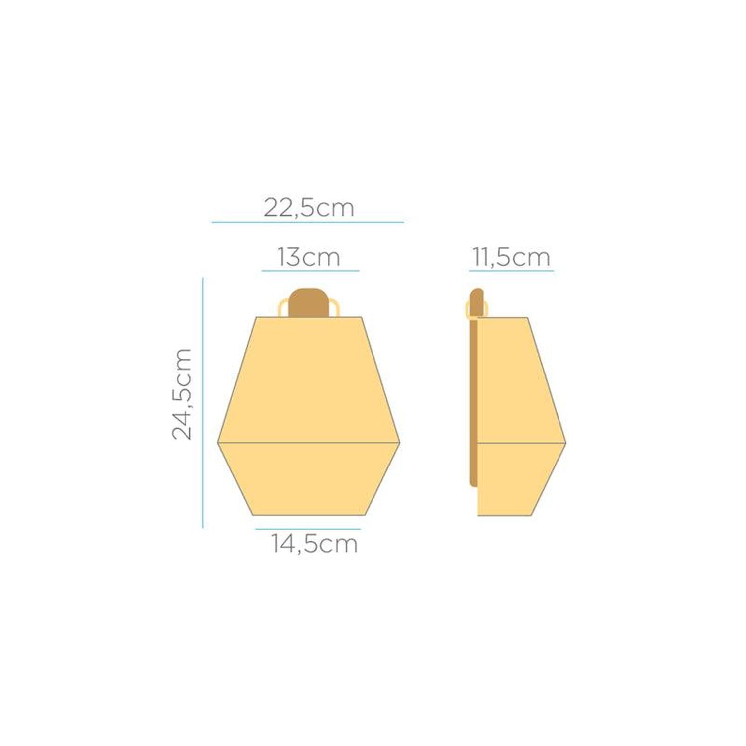 LED Wandlampe kabellos IP54 H: 24,5 cm Rattan außen Dimmer