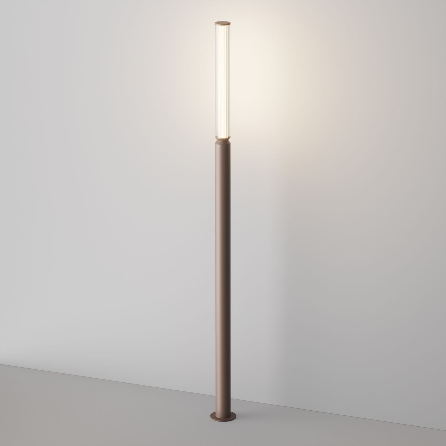 LED Pollerleuchte Aluminium Glas 198,6 cm hoch IP65 Lampe