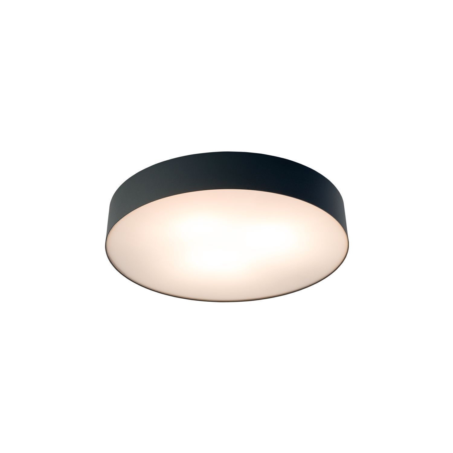 Deckenlampe 3-flammig Schwarz E14 Ø 40,5 cm rund Deckenleuchte, Leuchte